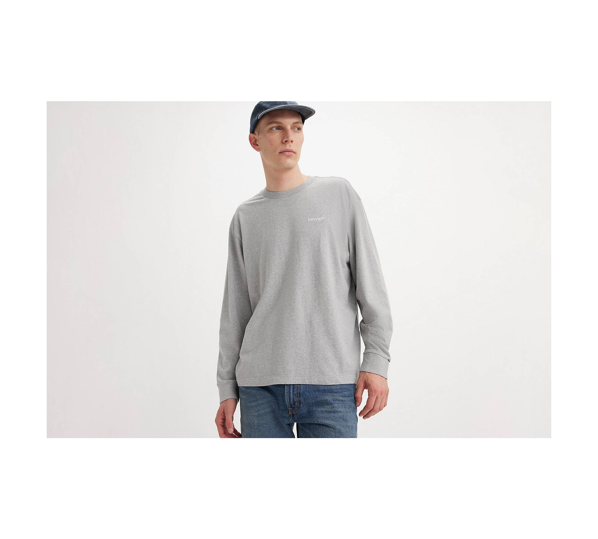 Relaxed Long Sleeve Authentic T-shirt - Grey | Levi's® US