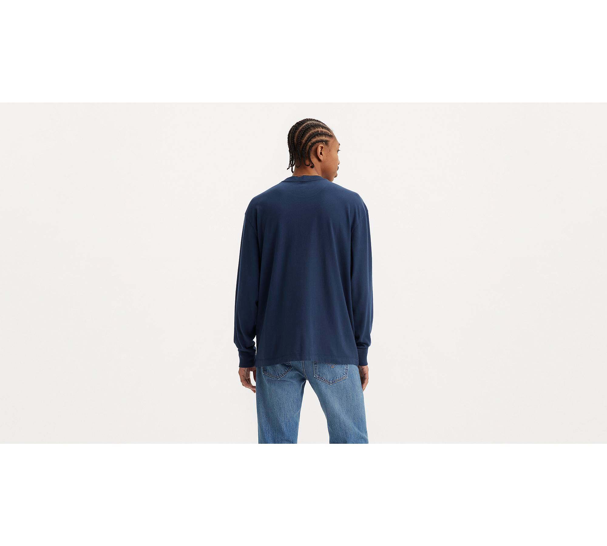 Relaxed Long Sleeve Authentic T-shirt - Blue | Levi's® US