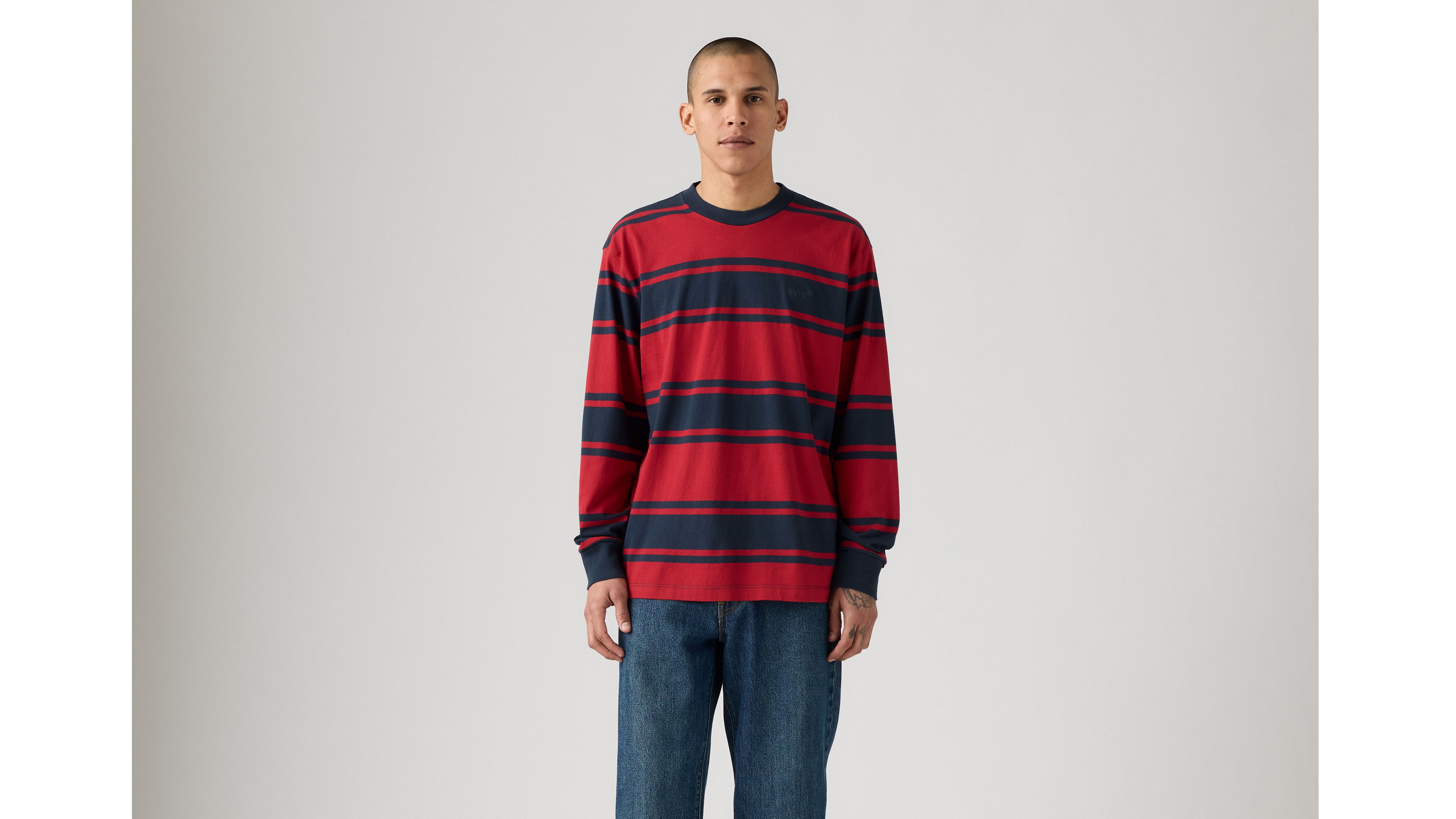 Striped Long-Sleeve Authentic T-Shirt 13