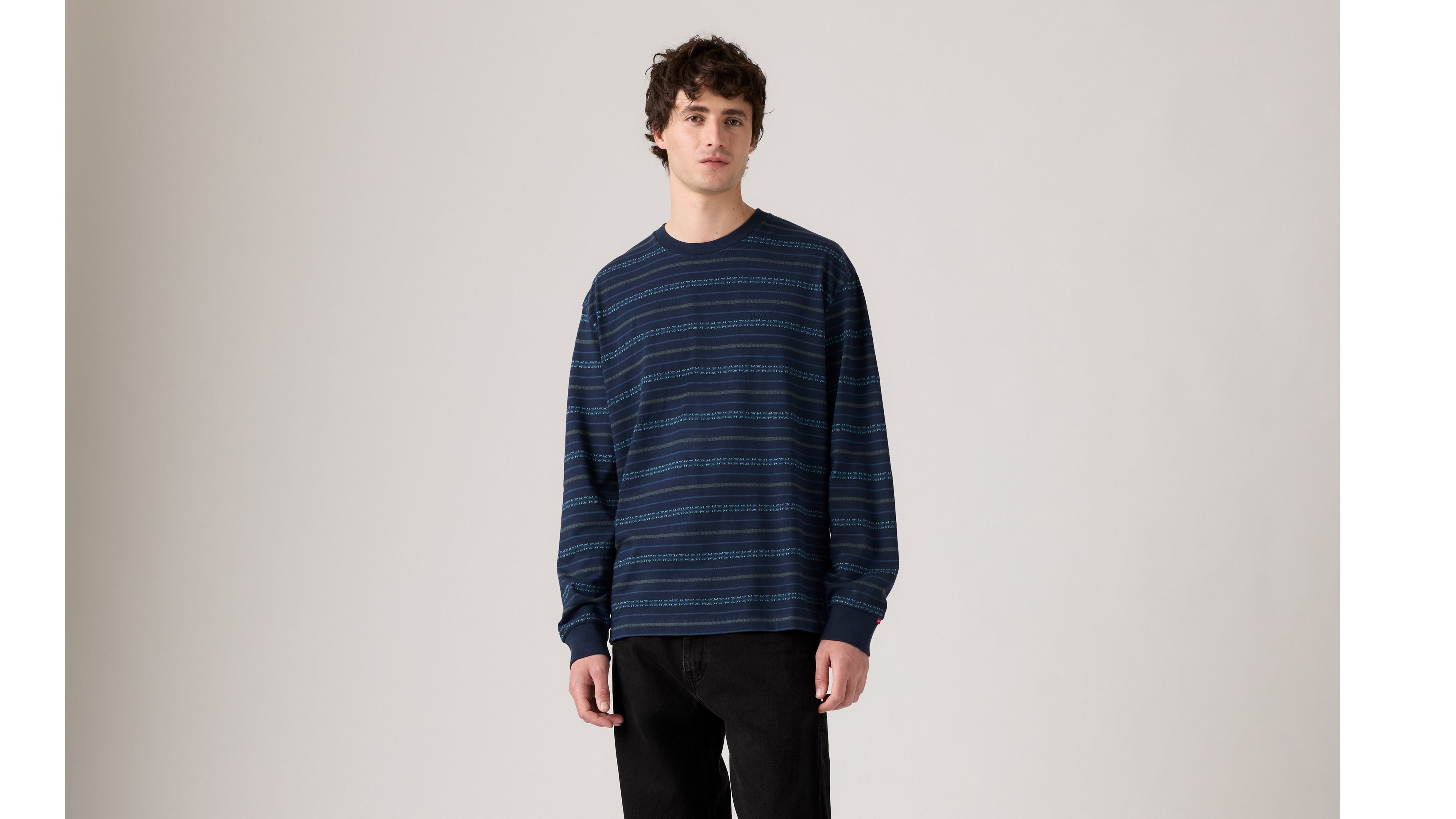 Striped Long-Sleeve Authentic T-Shirt 4