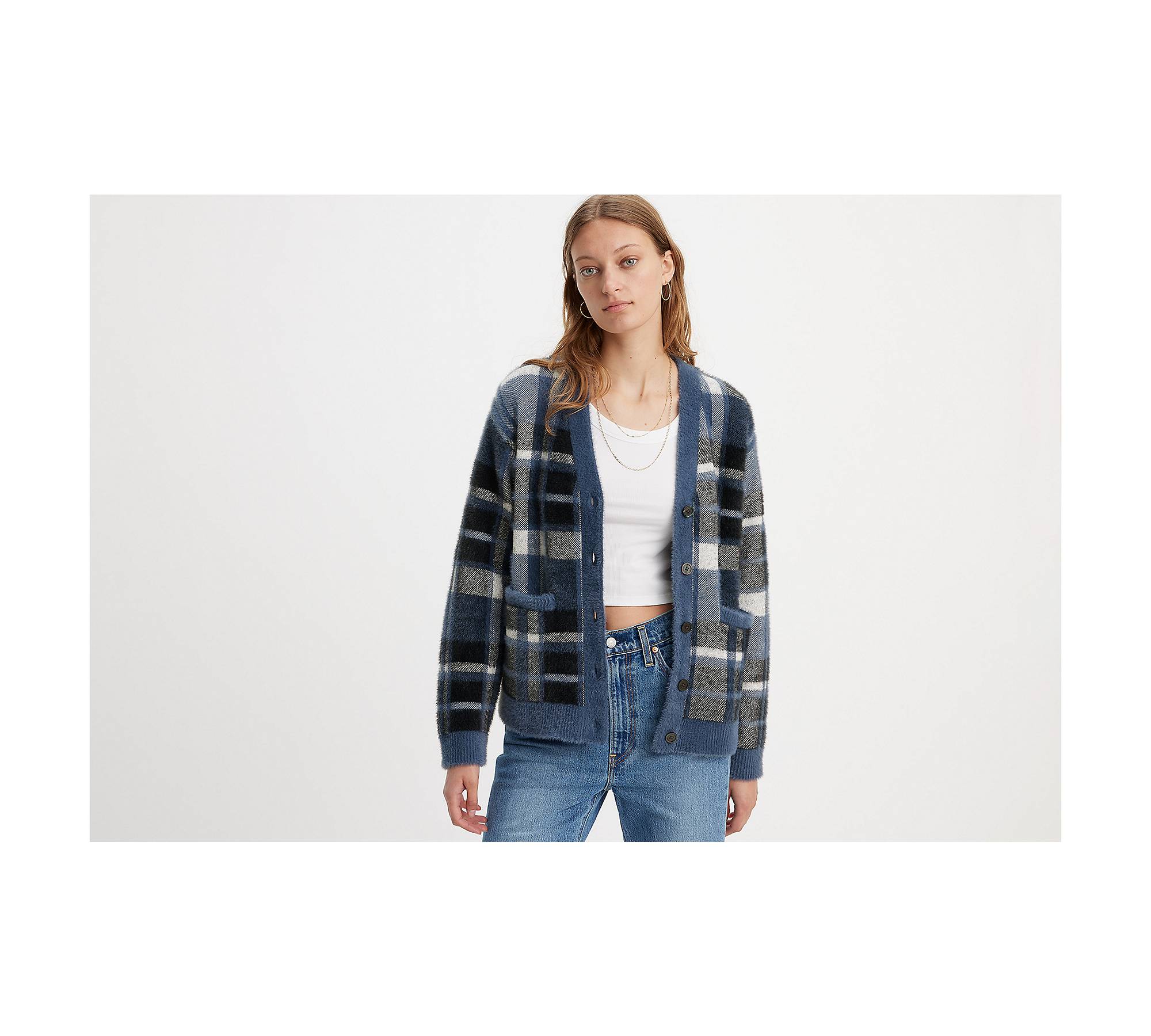 Betty cardigan med lomme 1
