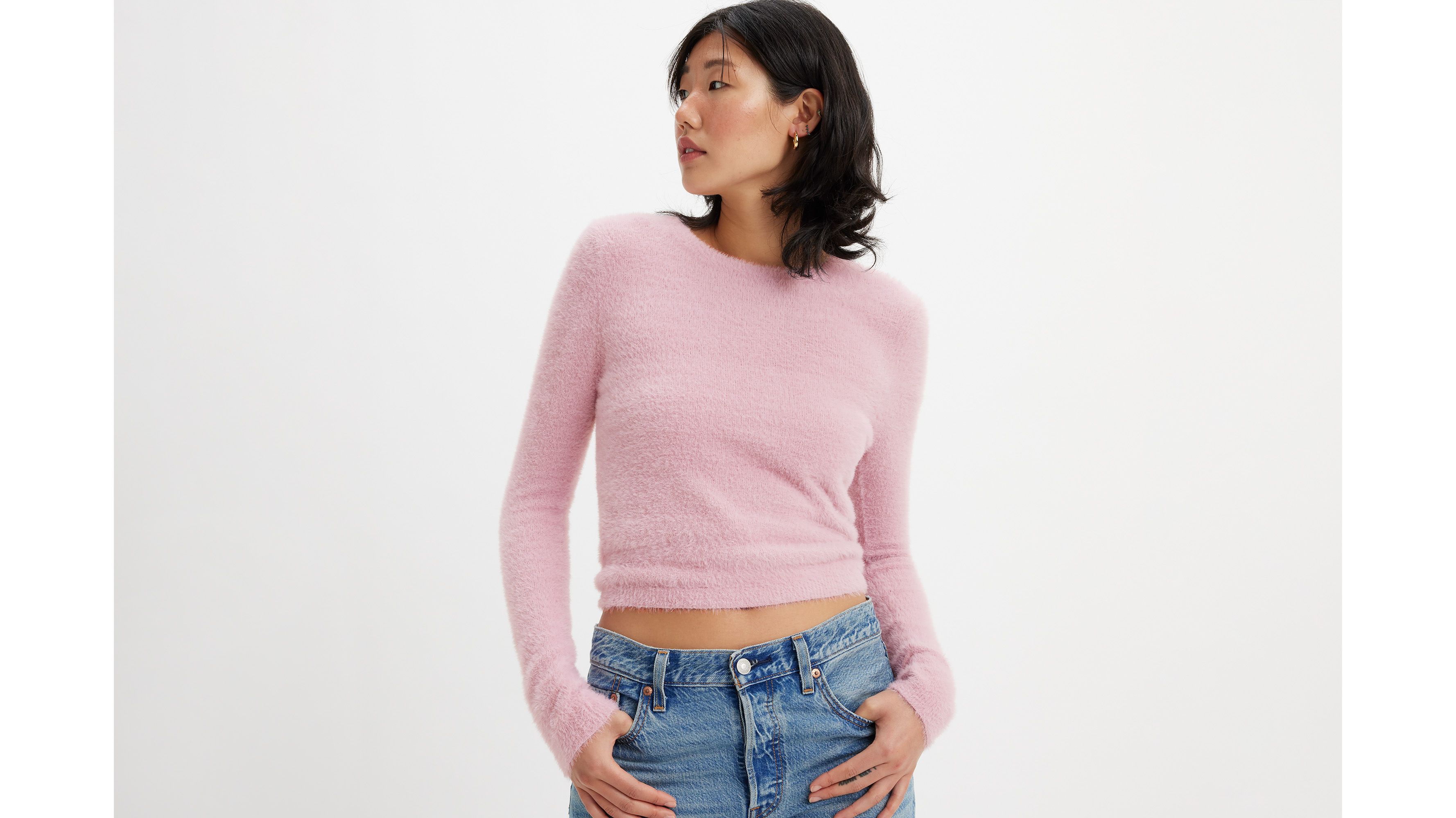 Pearl Fuzzy Sweater 1