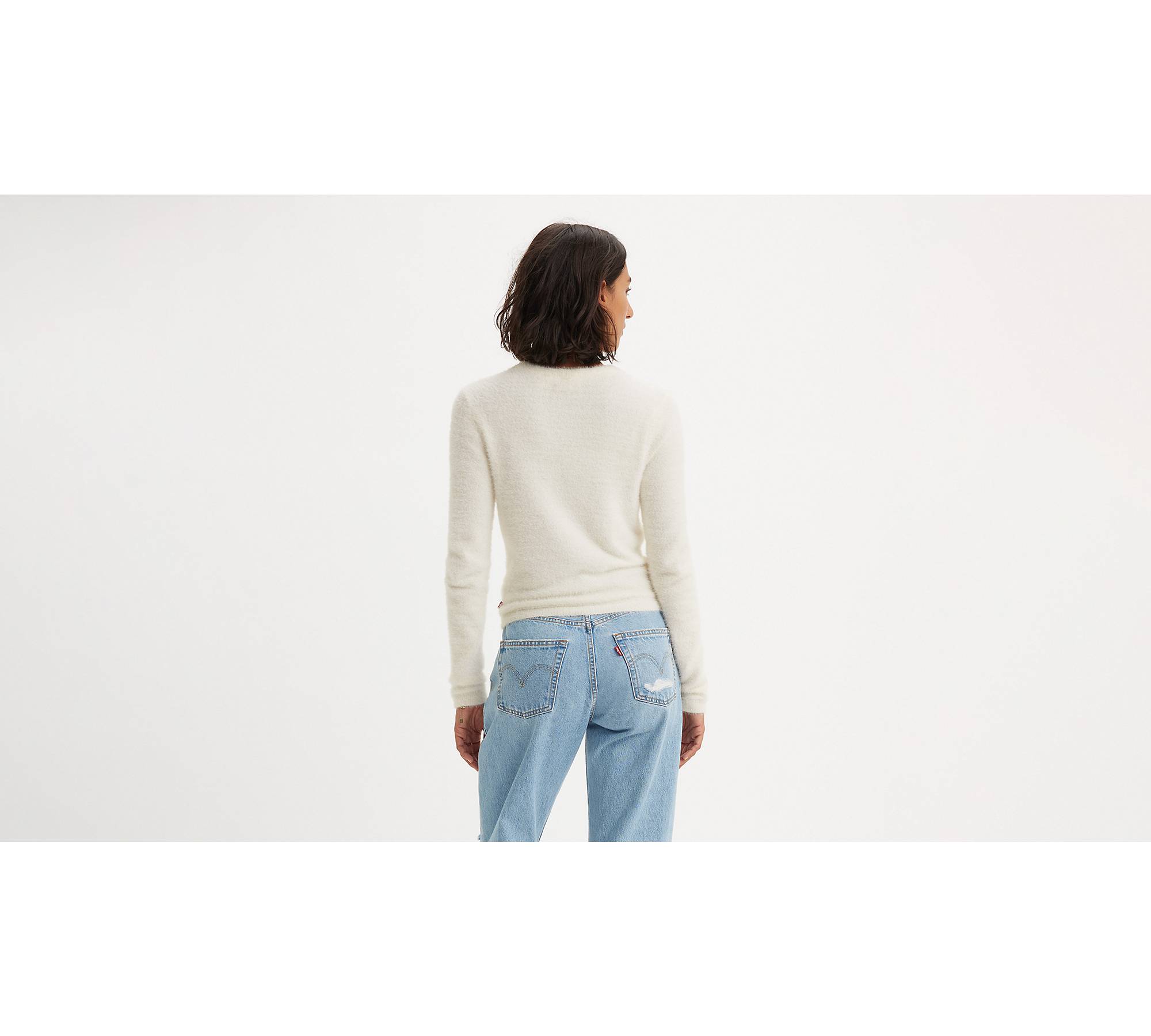 Pearl Fuzzy Sweater - White | Levi's® US