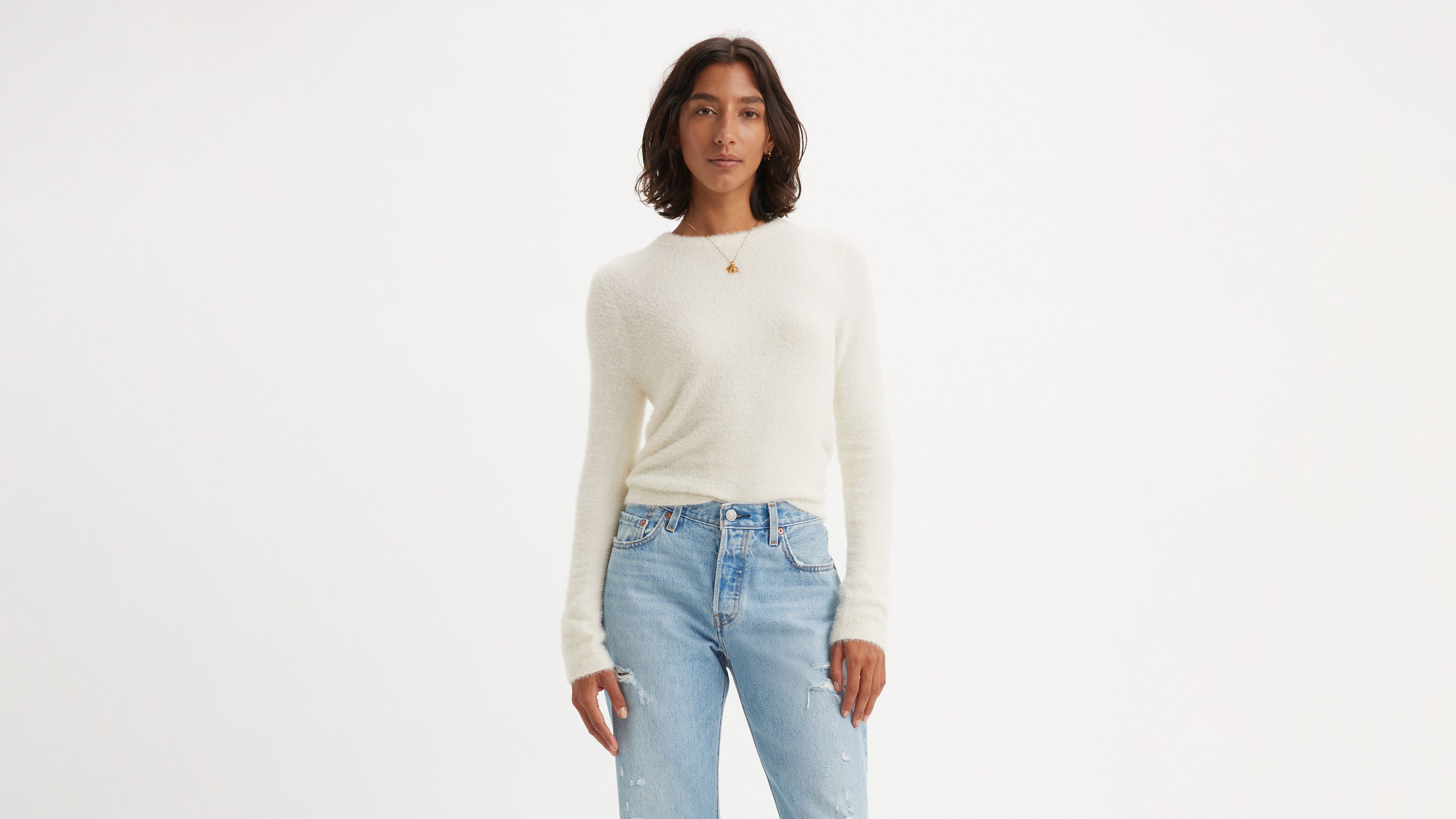 Fluffy sweater hoodie clearance