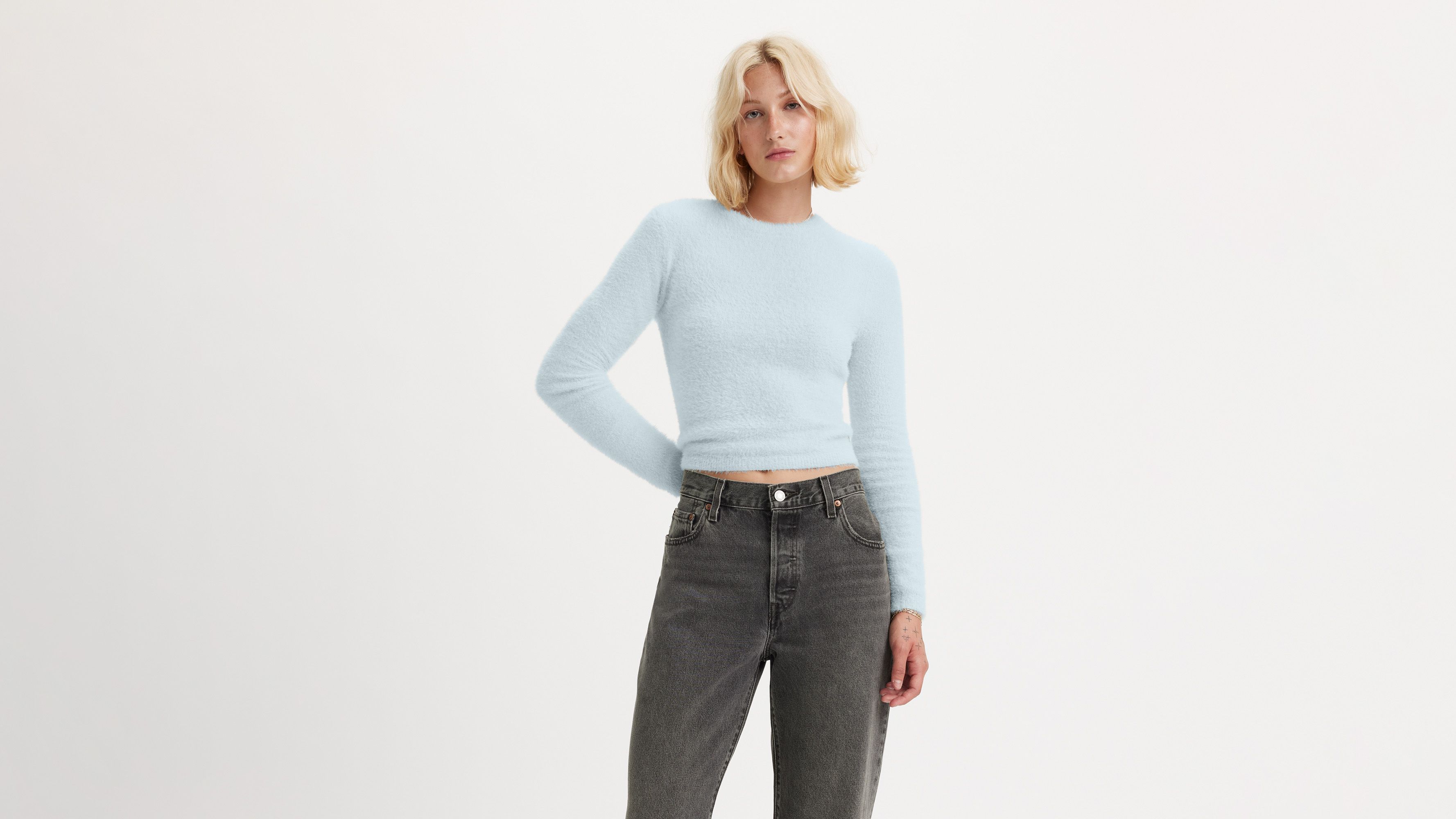 Pearl Fuzzy Sweater 2