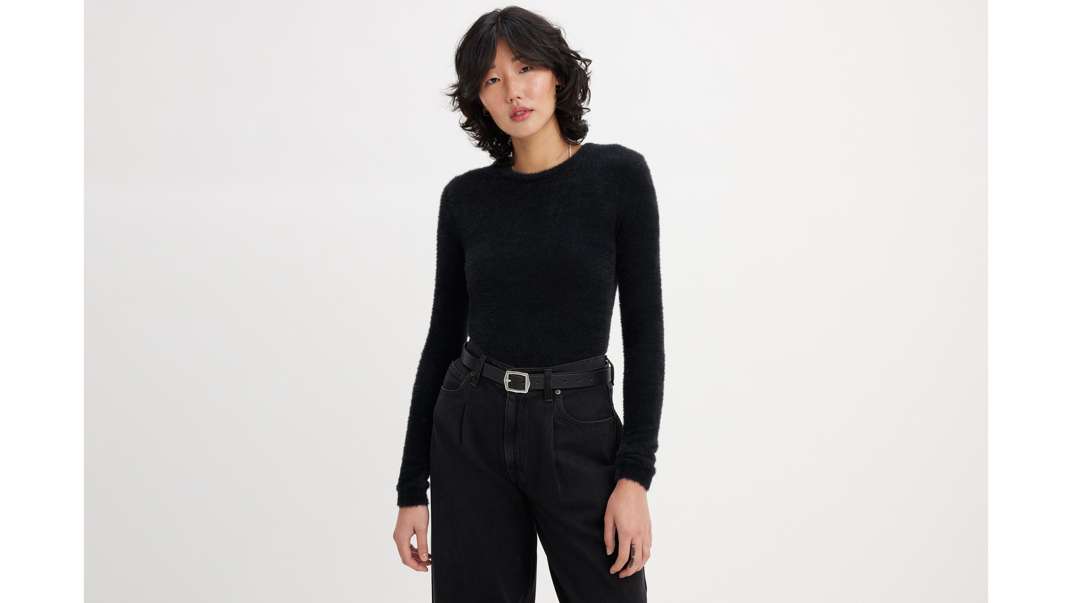 Pearl Fuzzy Sweater 1