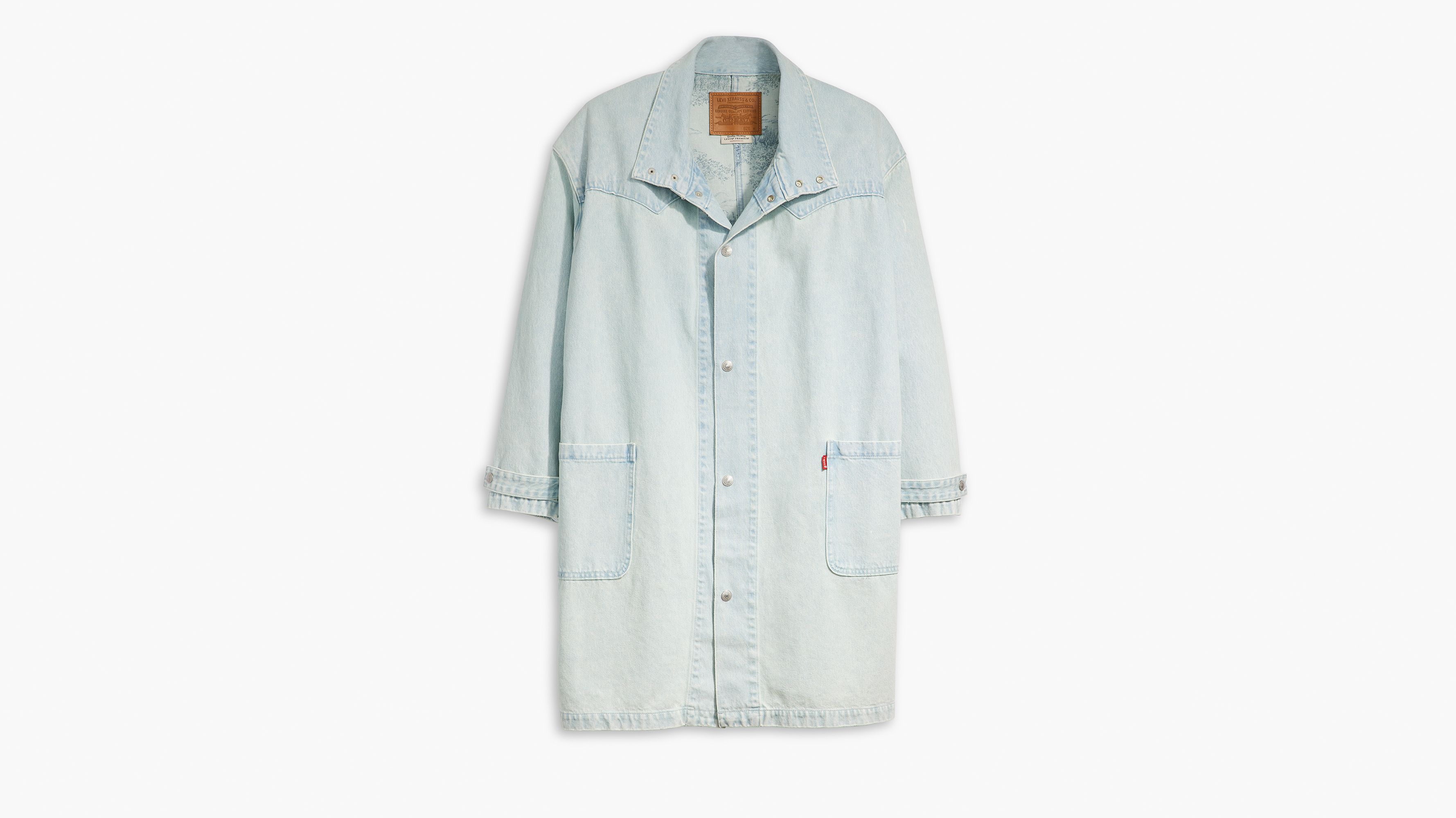 ジャケット・アウター Levi's denim long coat Filled Long Coat - Blue | Levi's® US