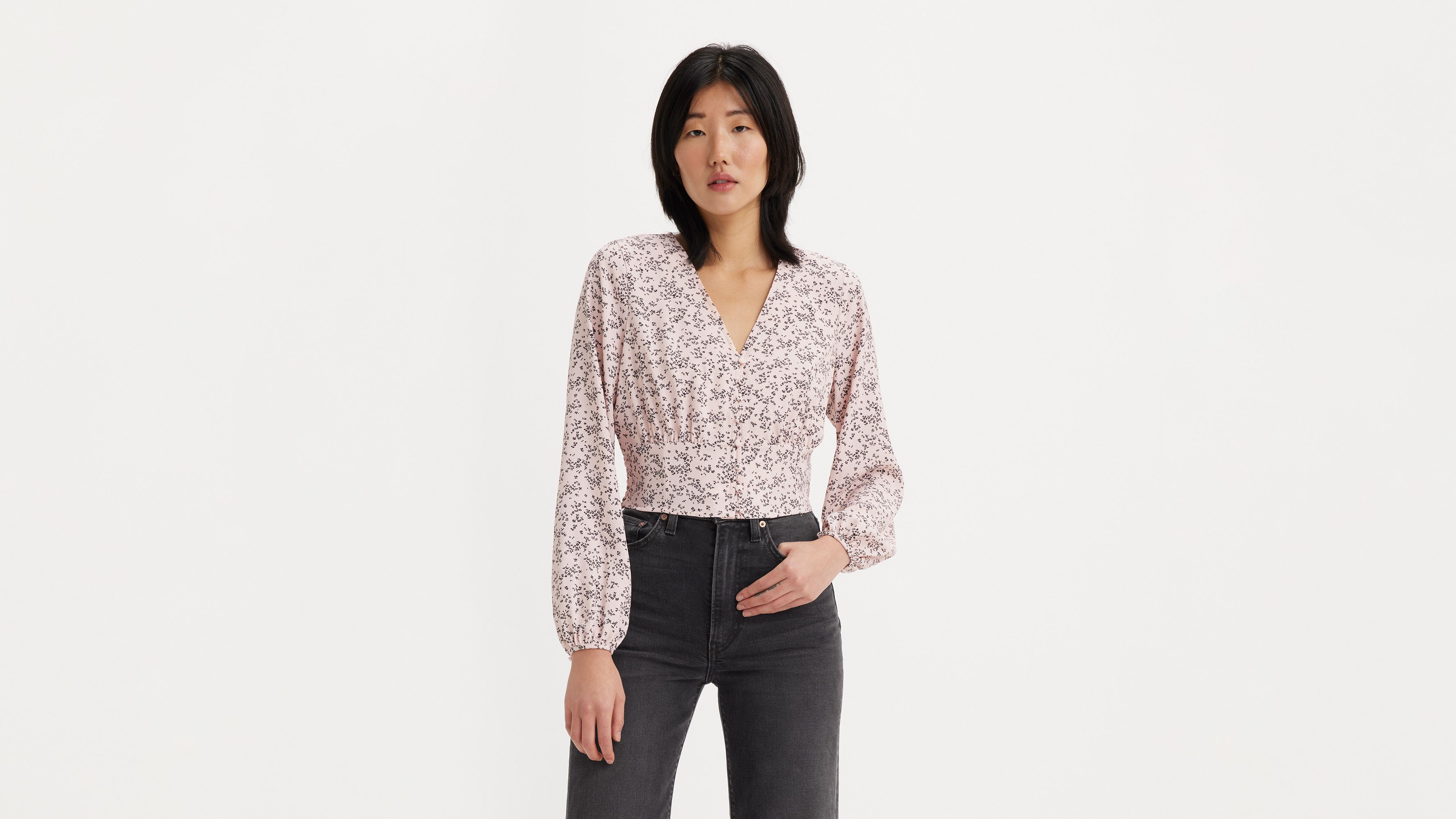 Her lip to - Lace Trimming Cotton Blouseの通販 by はるひママ