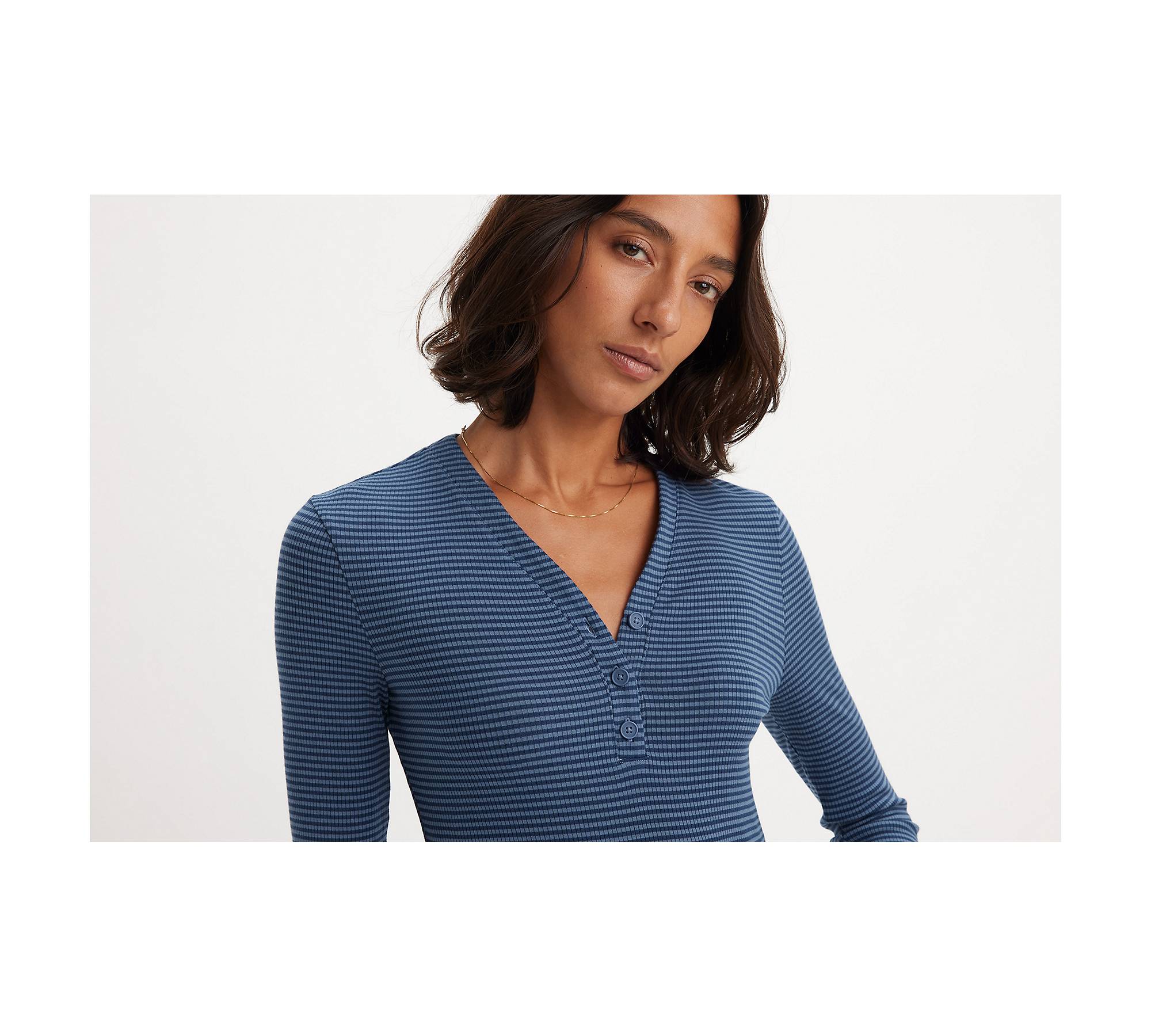 Striped Dreamy Henley Shirt - Blue | Levi's® CA