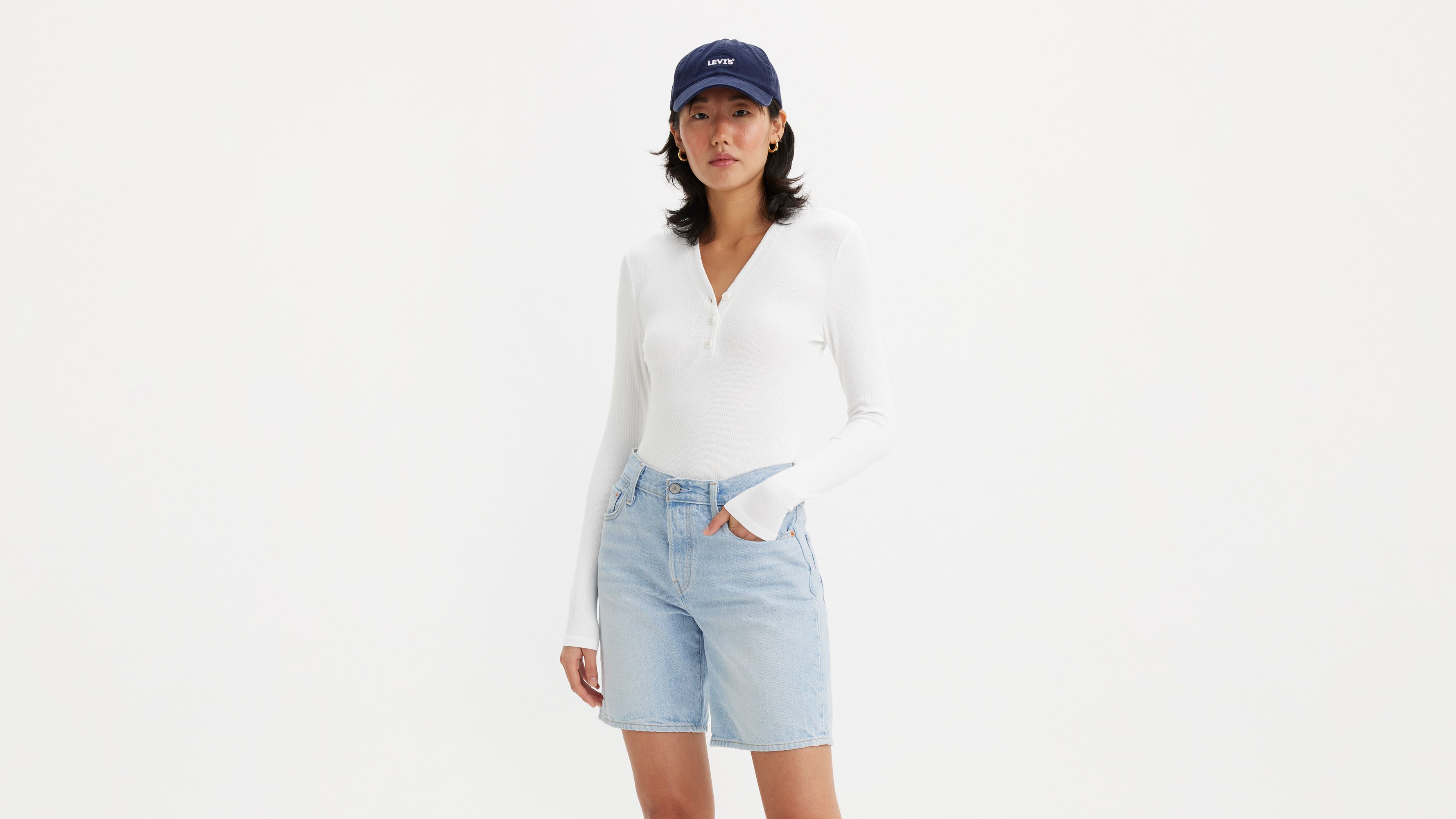 Dreamy Henley Shirt - White | Levi's® US