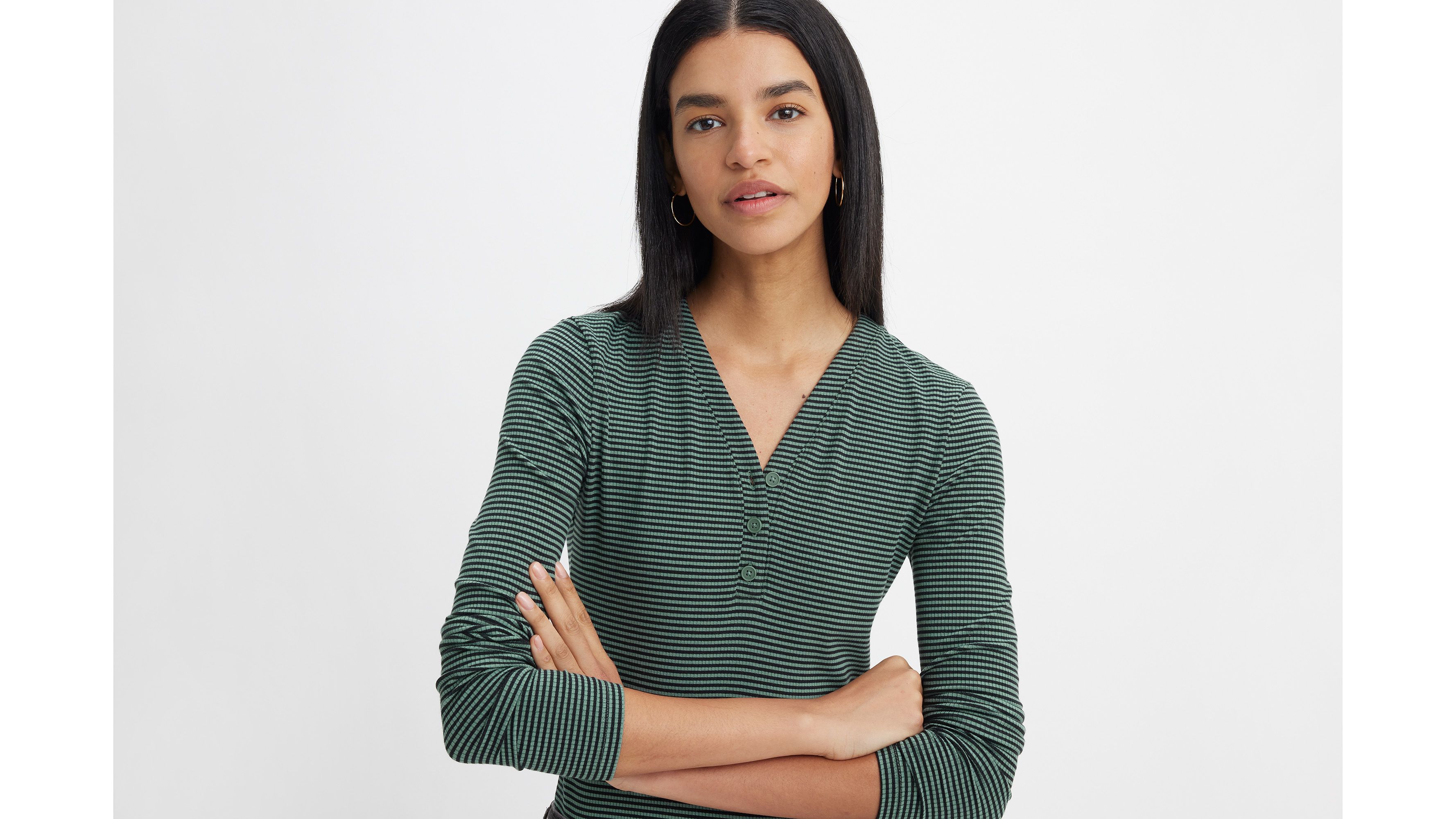 Striped Dreamy Henley Shirt 4