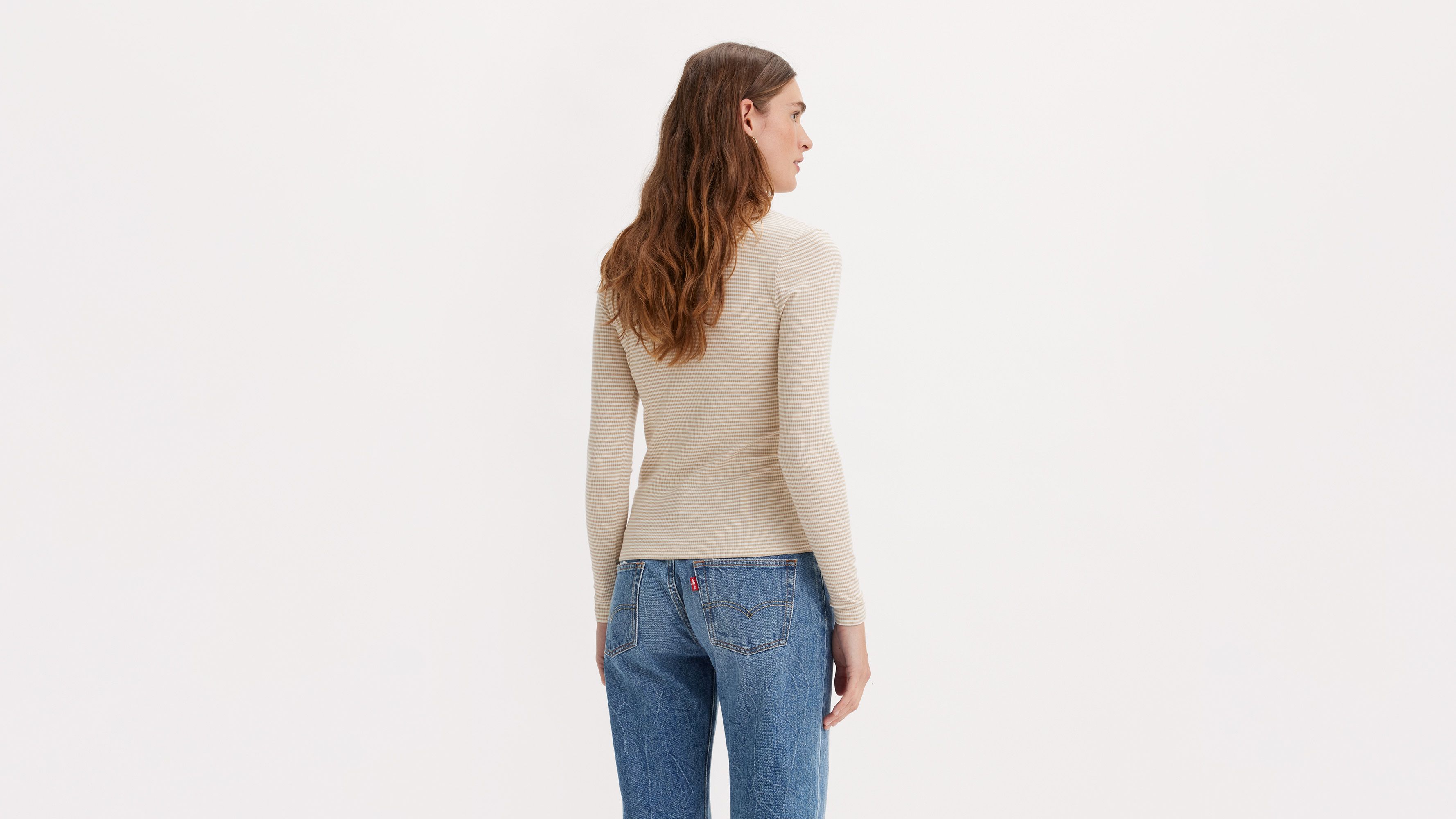 Striped Dreamy Henley Shirt - Tan | Levi's® US