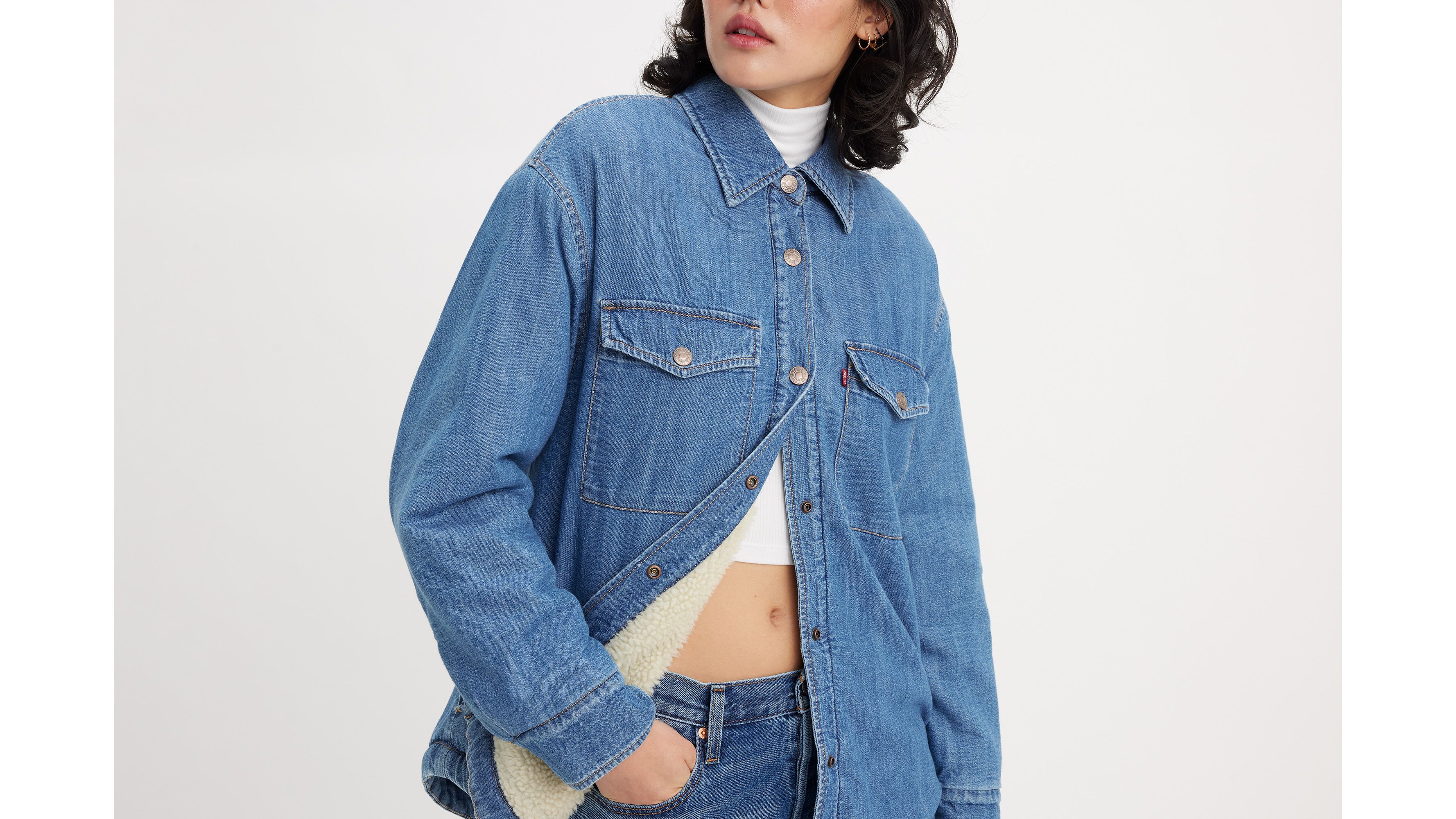 Nola Shirt Jacket - Medium Wash | Levi's® US