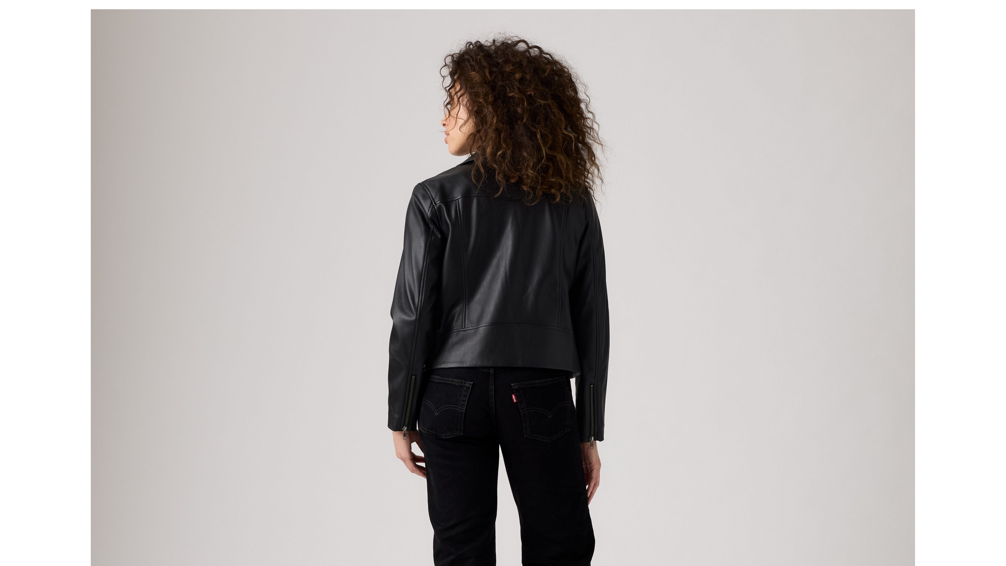 Lelou Shrunken Moto Jacket