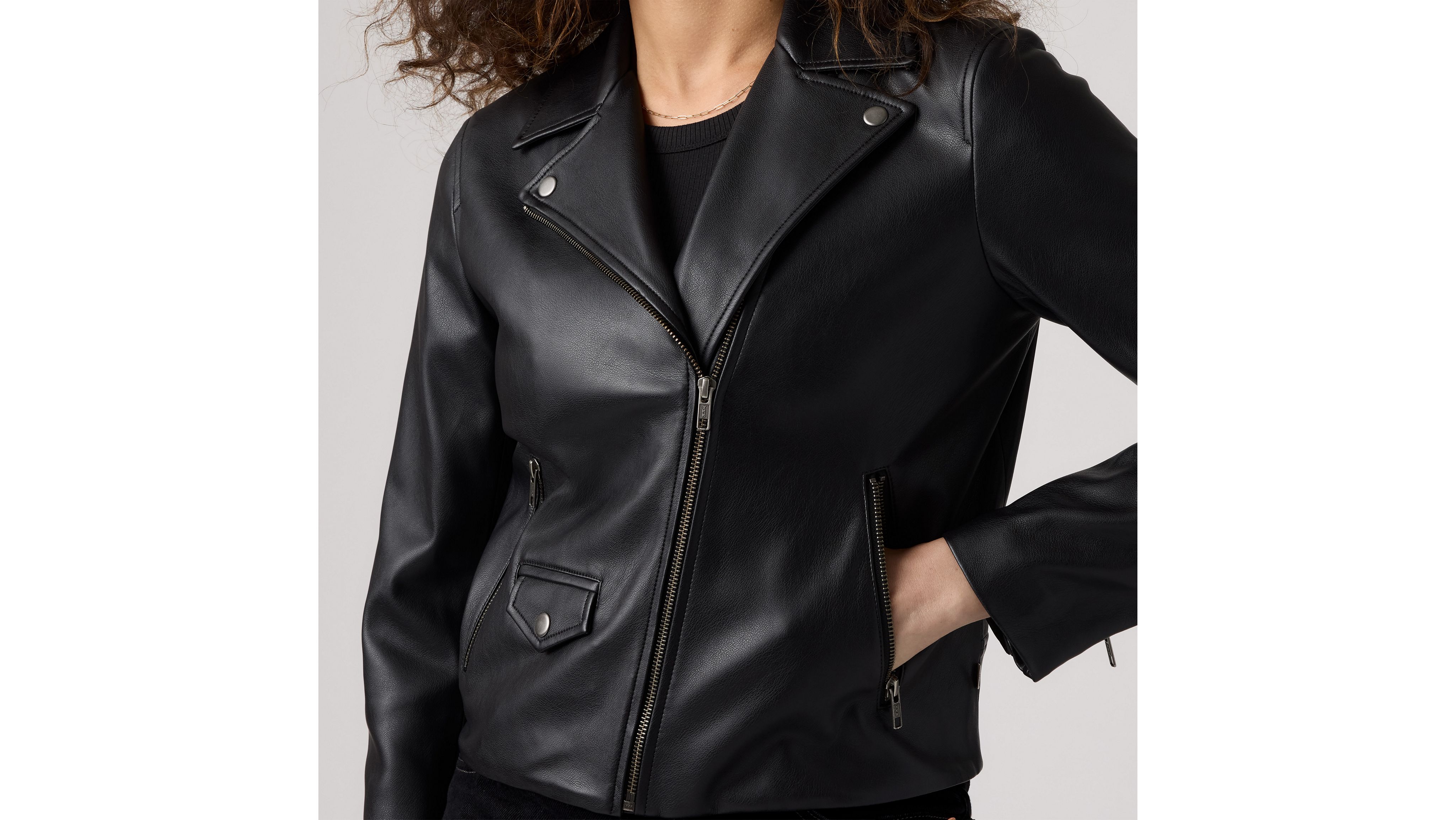 Lelou Shrunken Moto Jacket