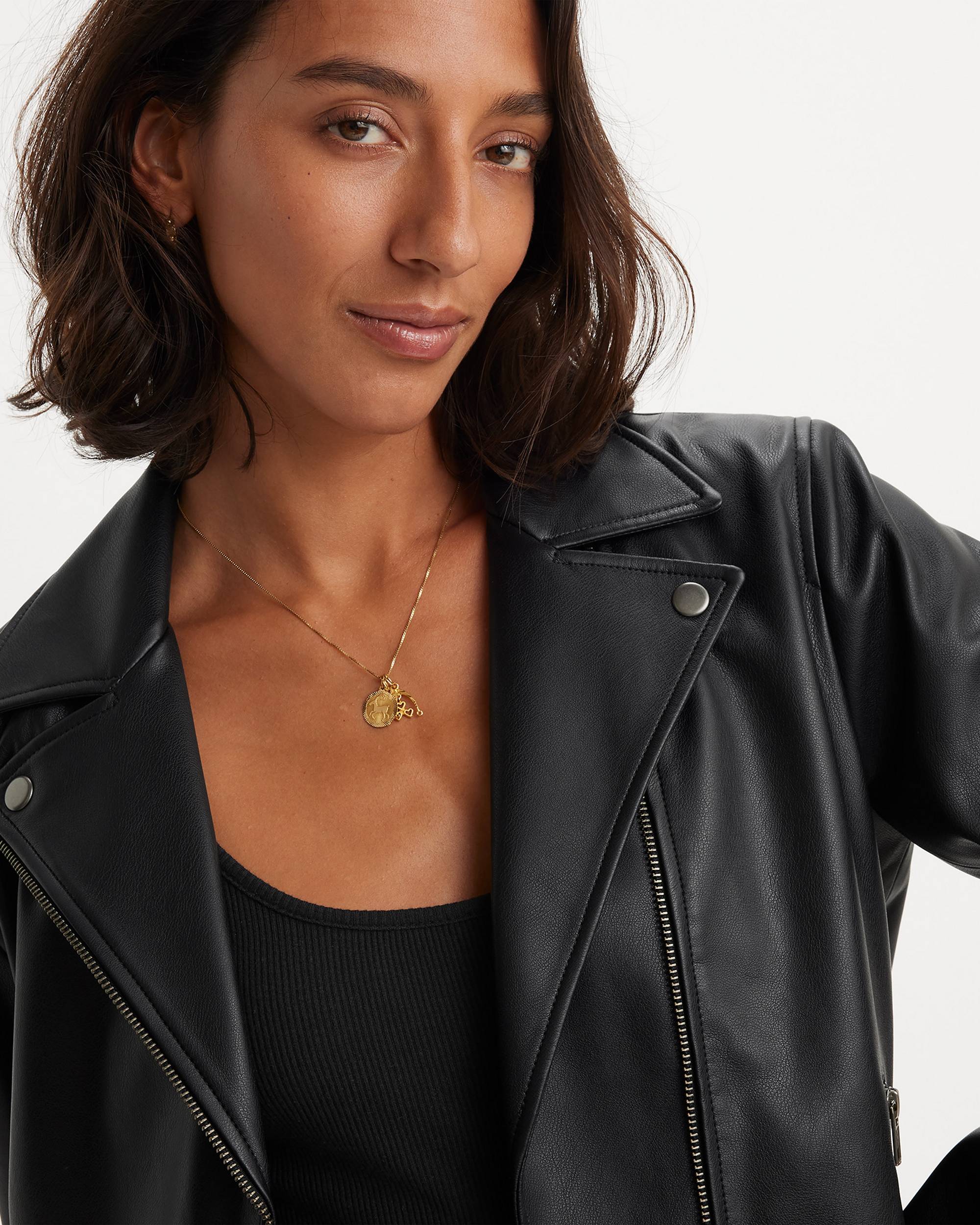 Lelou Shrunken Moto Jacket - Black | Levi's® US Lelou Shrunken Moto Jacket - Black | Levi's® US