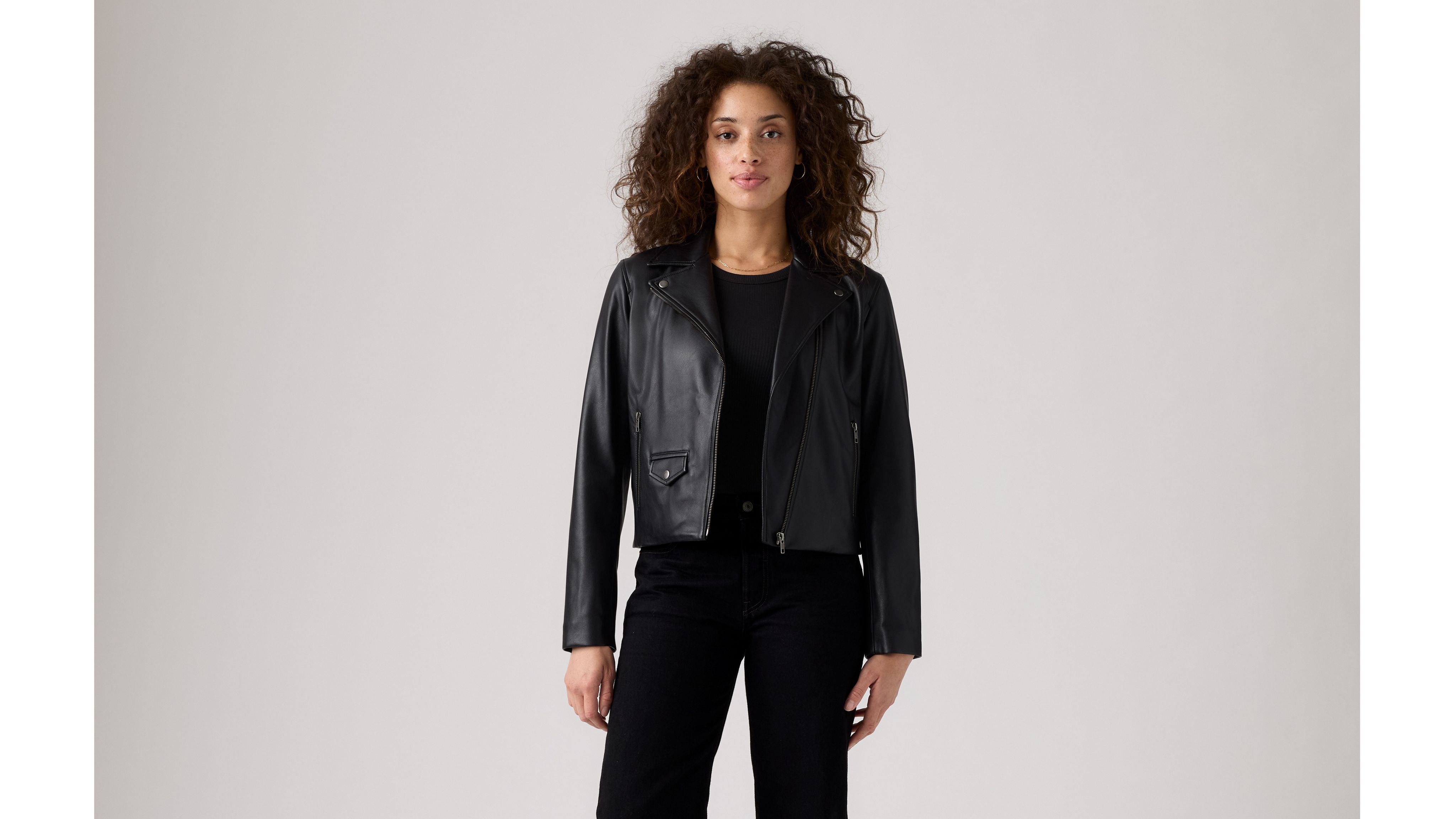 Lelou Shrunken Moto Jacket