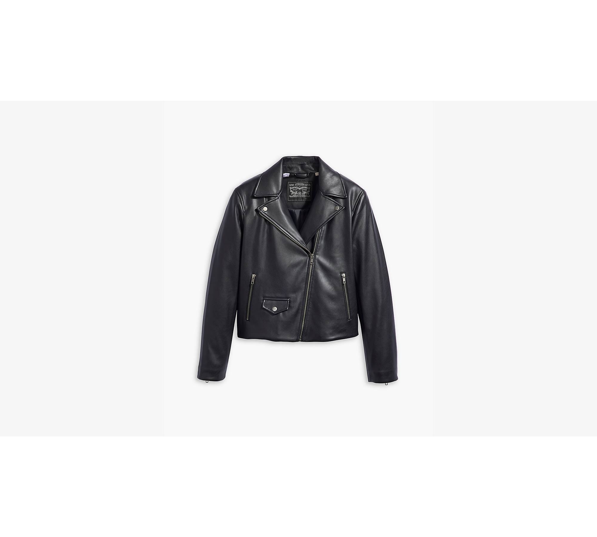 Lelou Shrunken Moto Jacket - Black | Levi's® GB