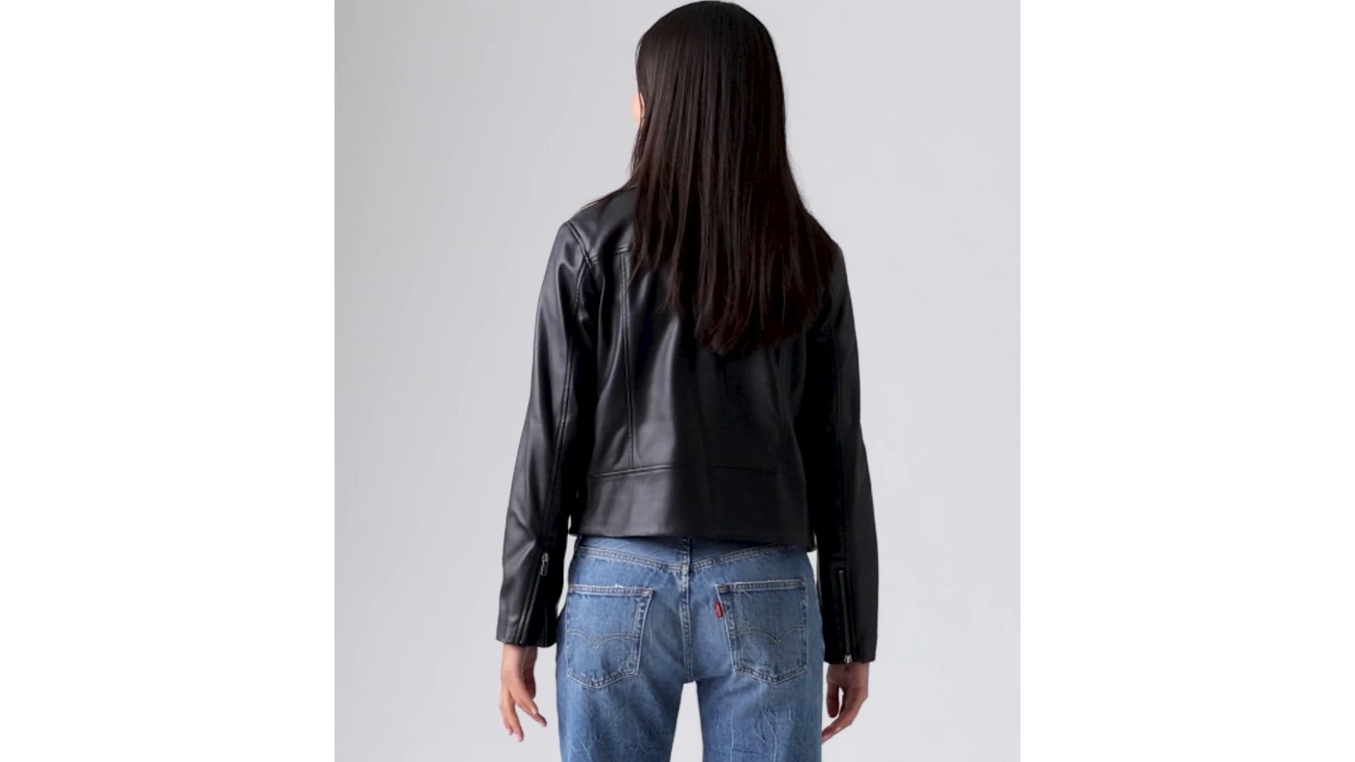 Lelou Shrunken Moto Jacket 1