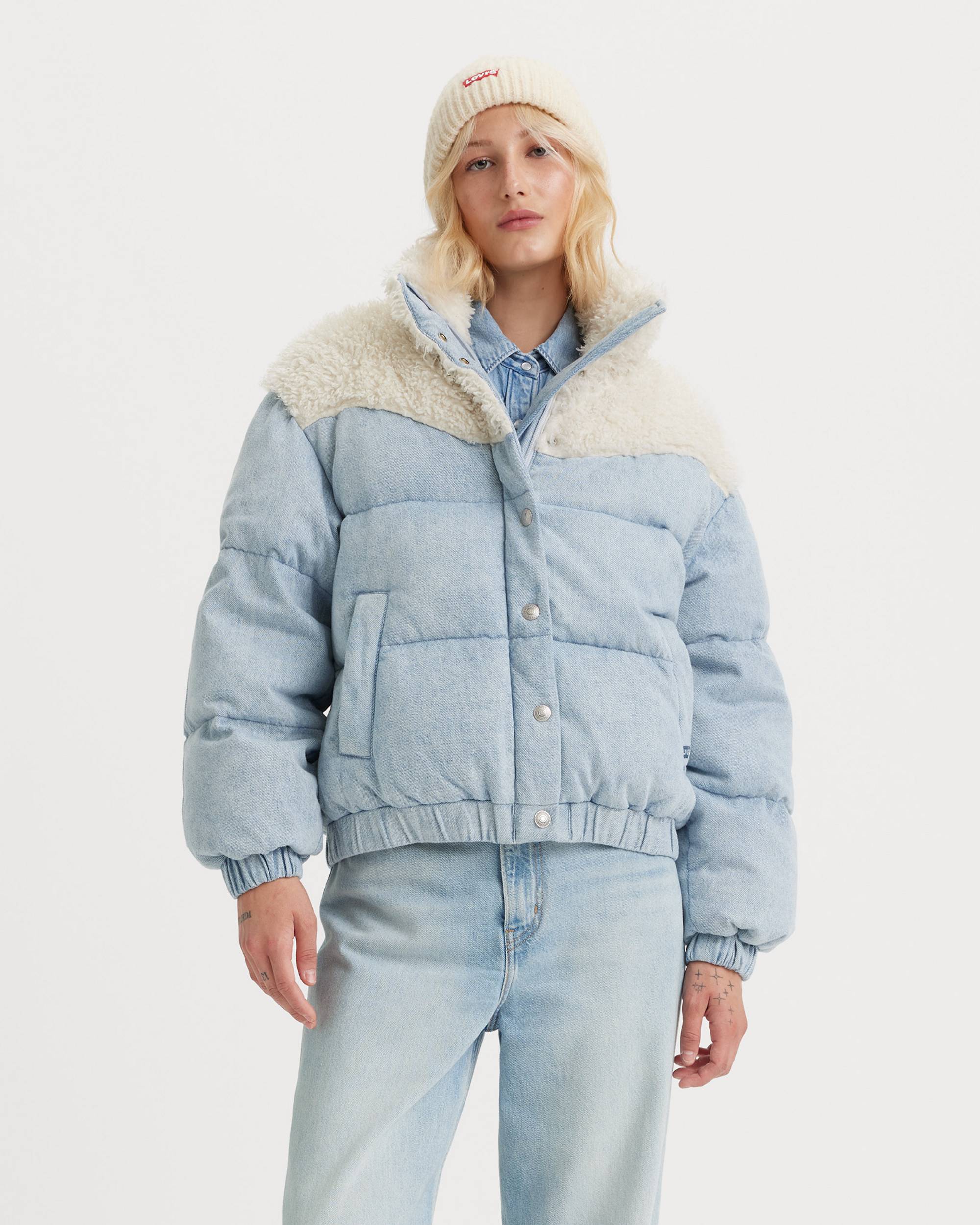 Juno Western Puffer Jacket - Light Wash | Levi's® US Juno Western Puffer Jacket - Light Wash | Levi's® US