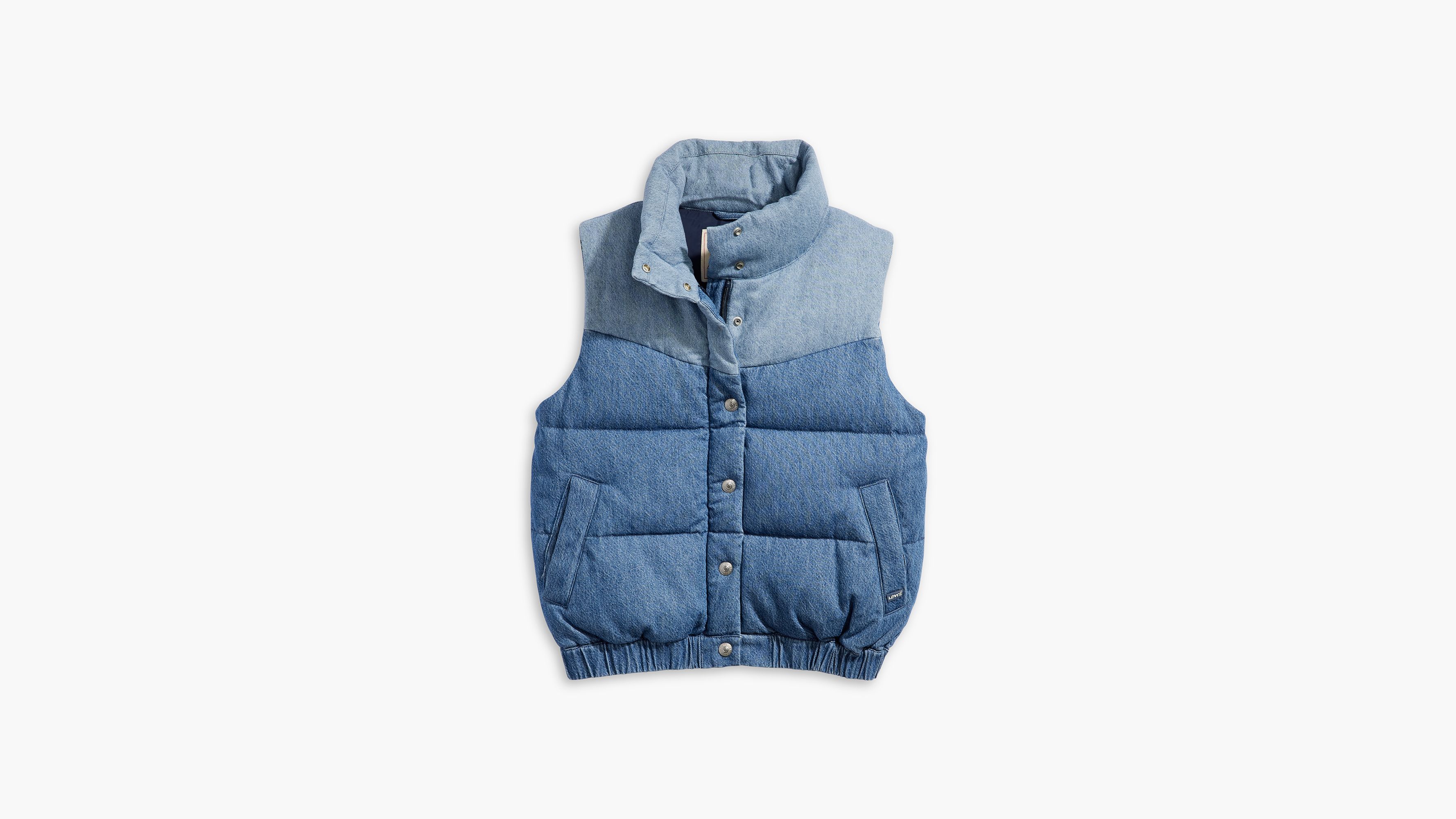 Juno Western Puffer Vest - Medium Wash | Levi's® US