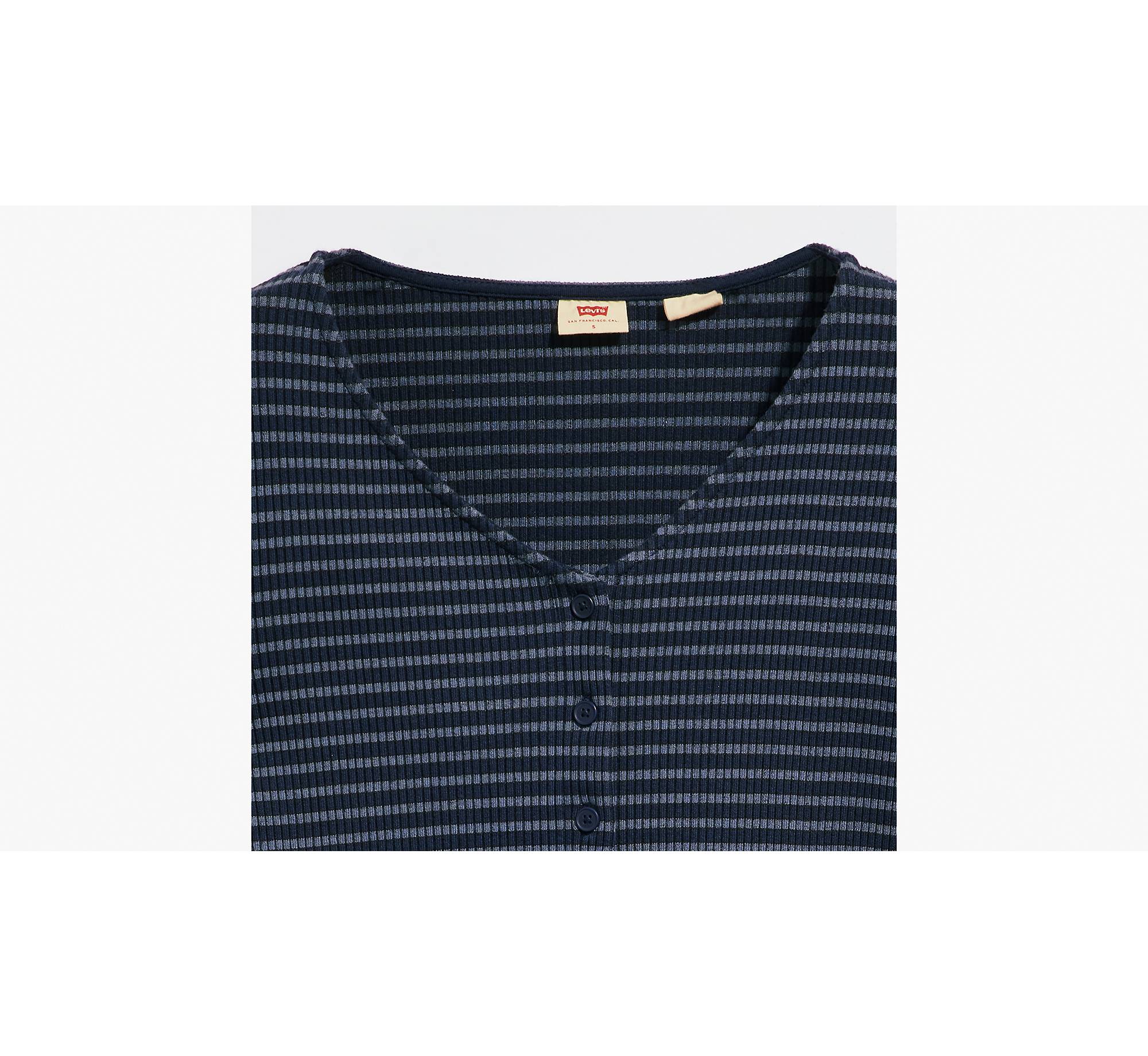 Striped Monica Long Sleeve T-shirt - Blue | Levi's® US