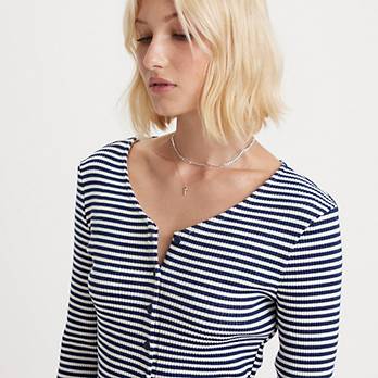 Striped Monica Long Sleeve T-Shirt 4
