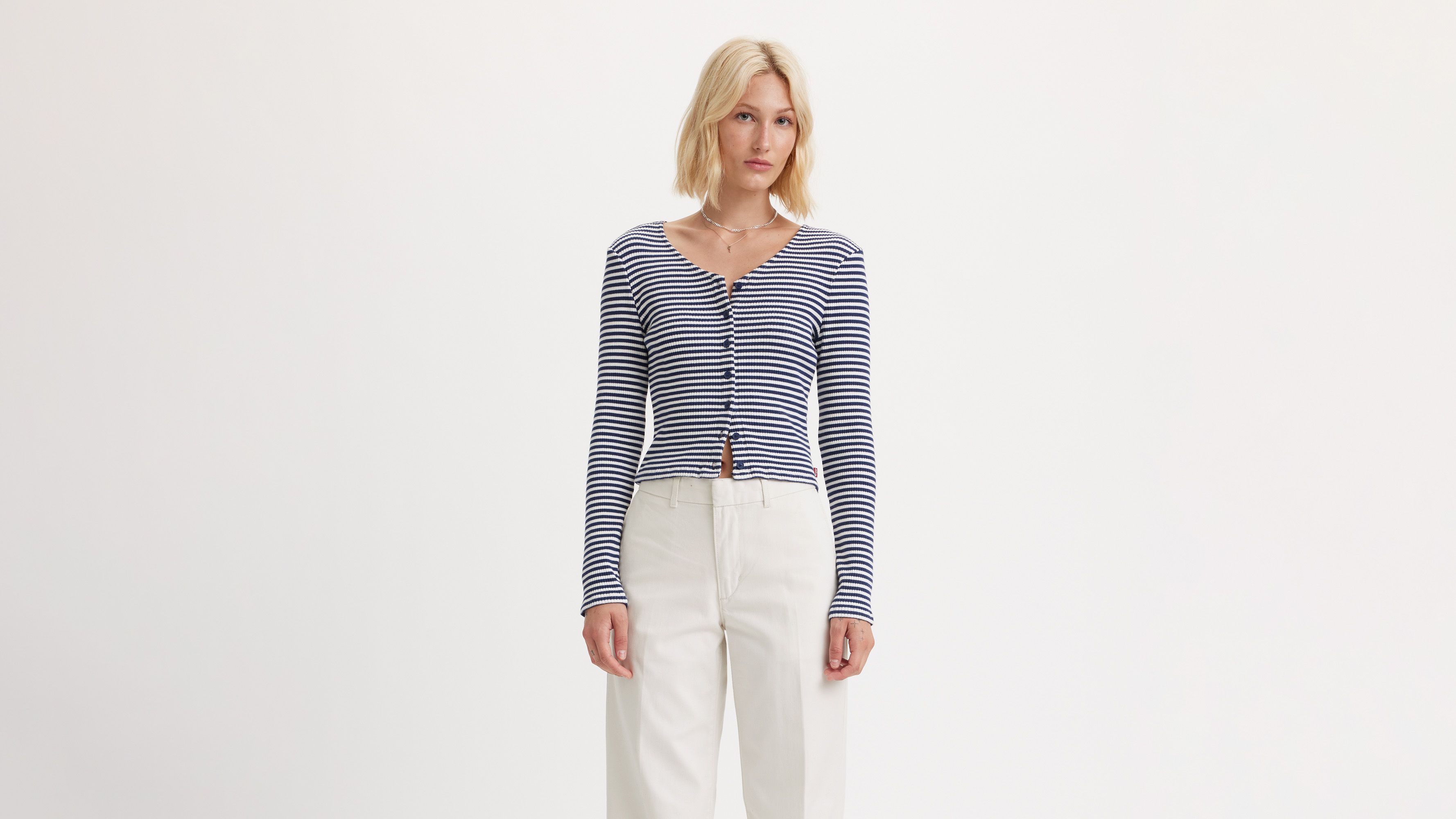 Striped Monica Long Sleeve T-Shirt 2