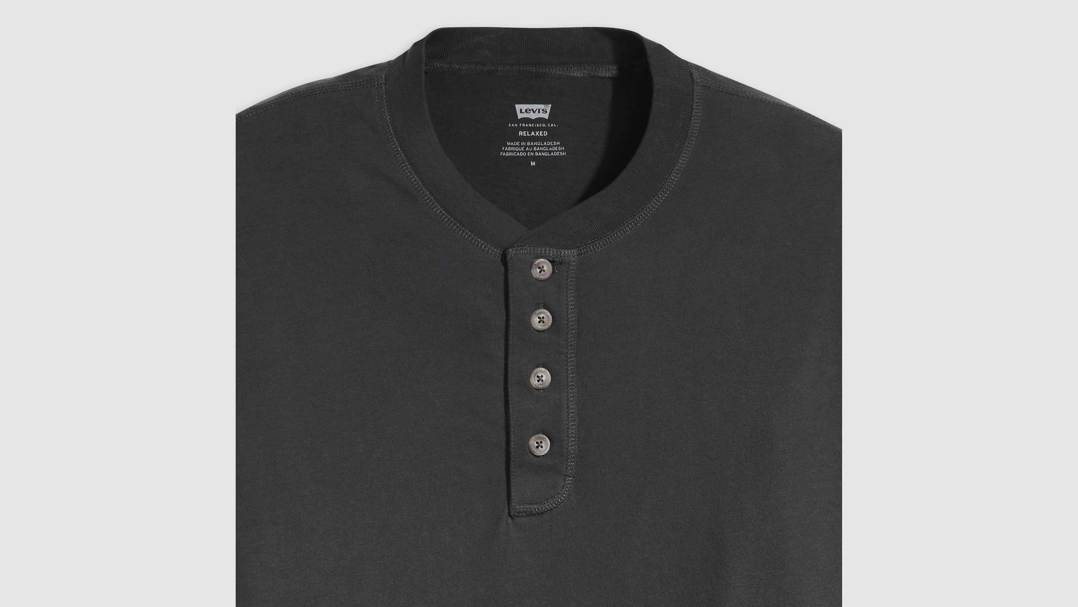 Short Sleeve Four Button Henley