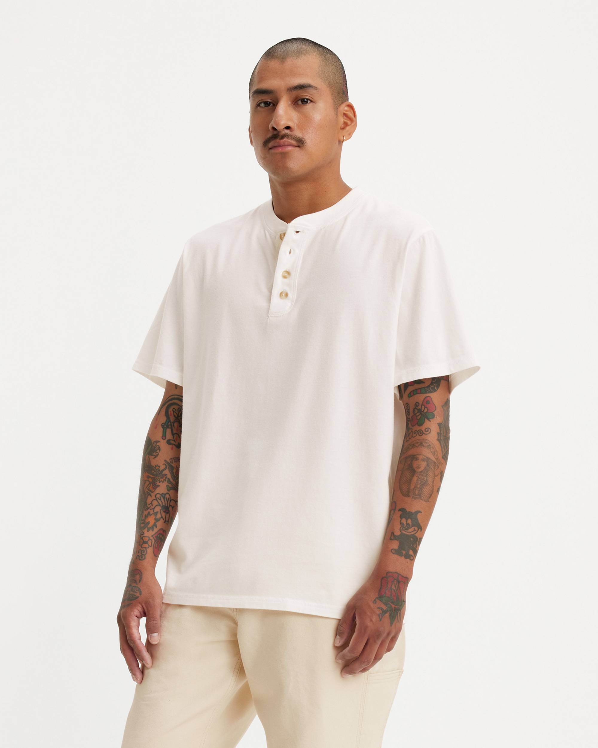 Short Sleeve Four Button Henley - Multi-color | Levi's® US Short Sleeve Four Button Henley - Multi-color | Levi's® US