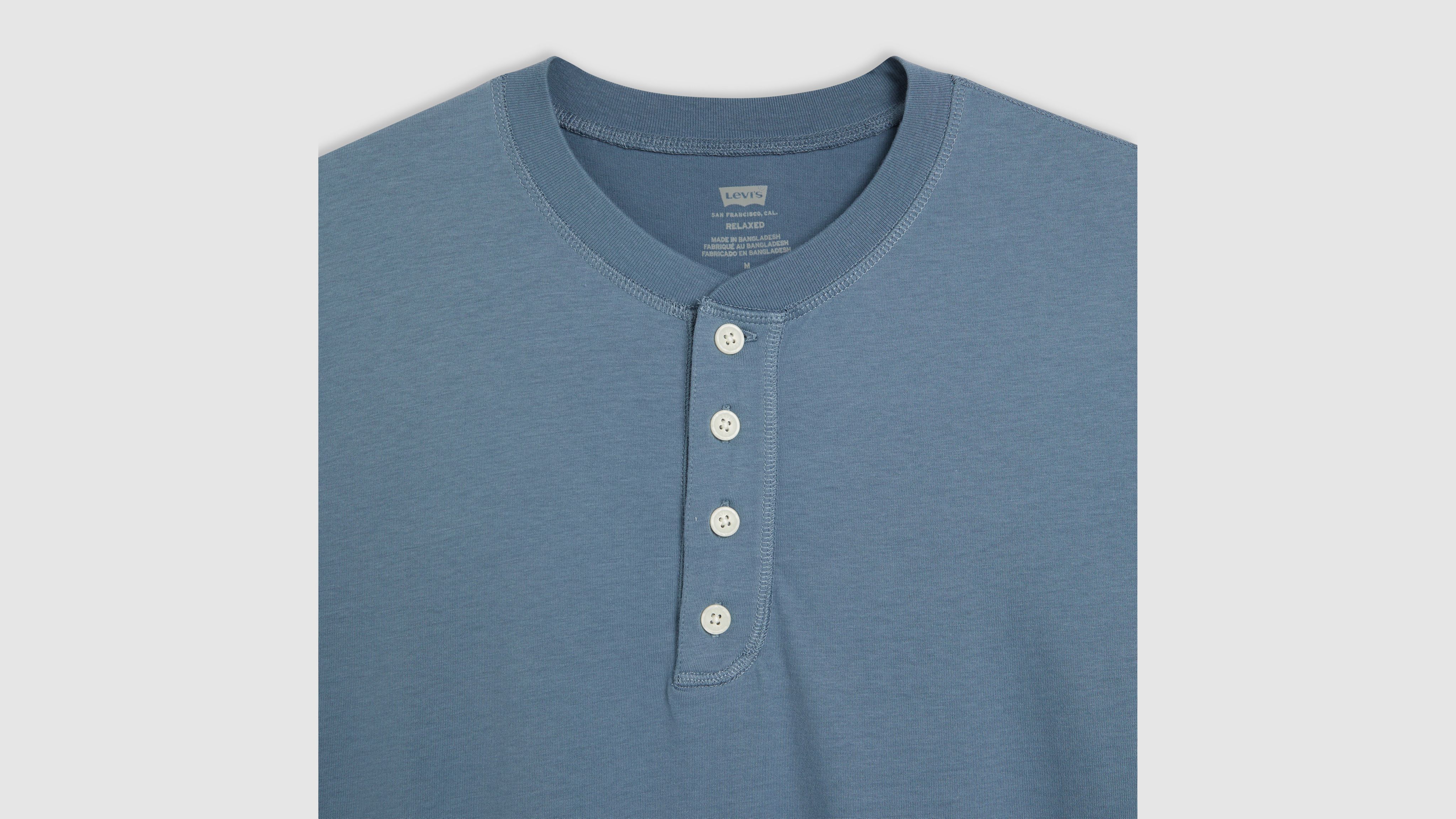 Tシャツ・カットソー IONSEOUL Rookie Hook HenleyNeck Short Sleeve TShirt JP5D0011 아이온서울