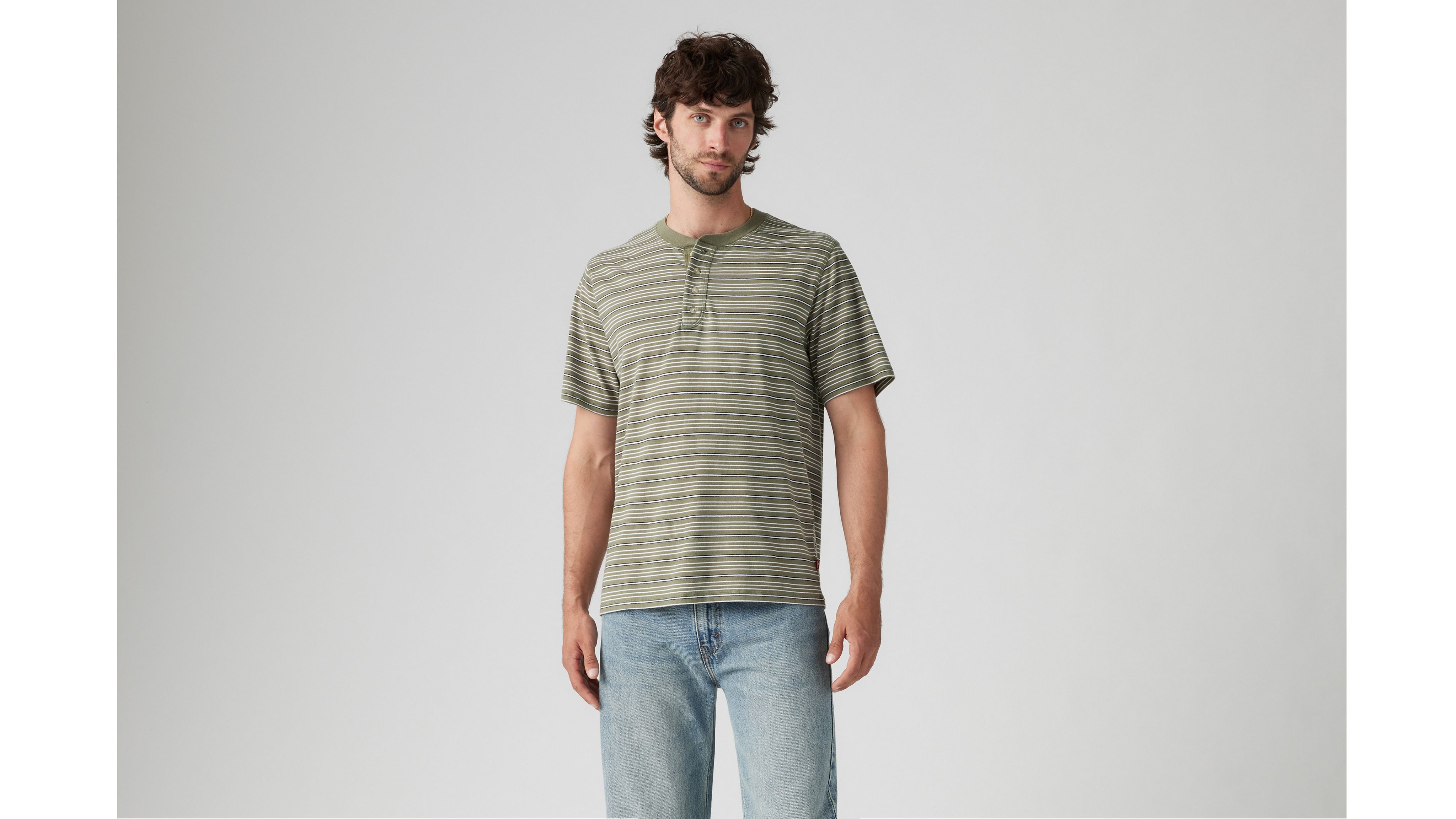 Short Sleeve Four Button Henley 2