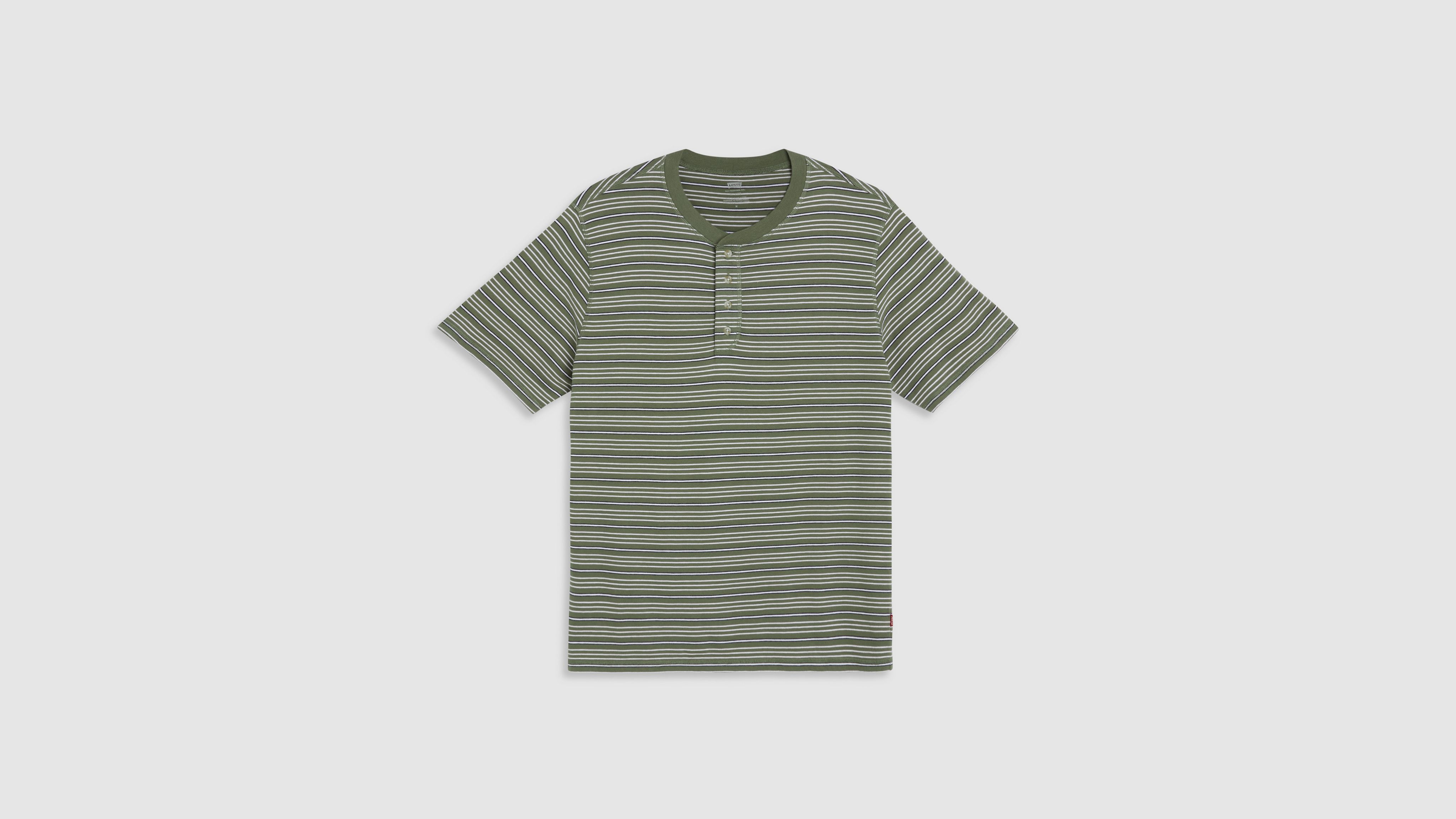 Short Sleeve Four Button Henley 5