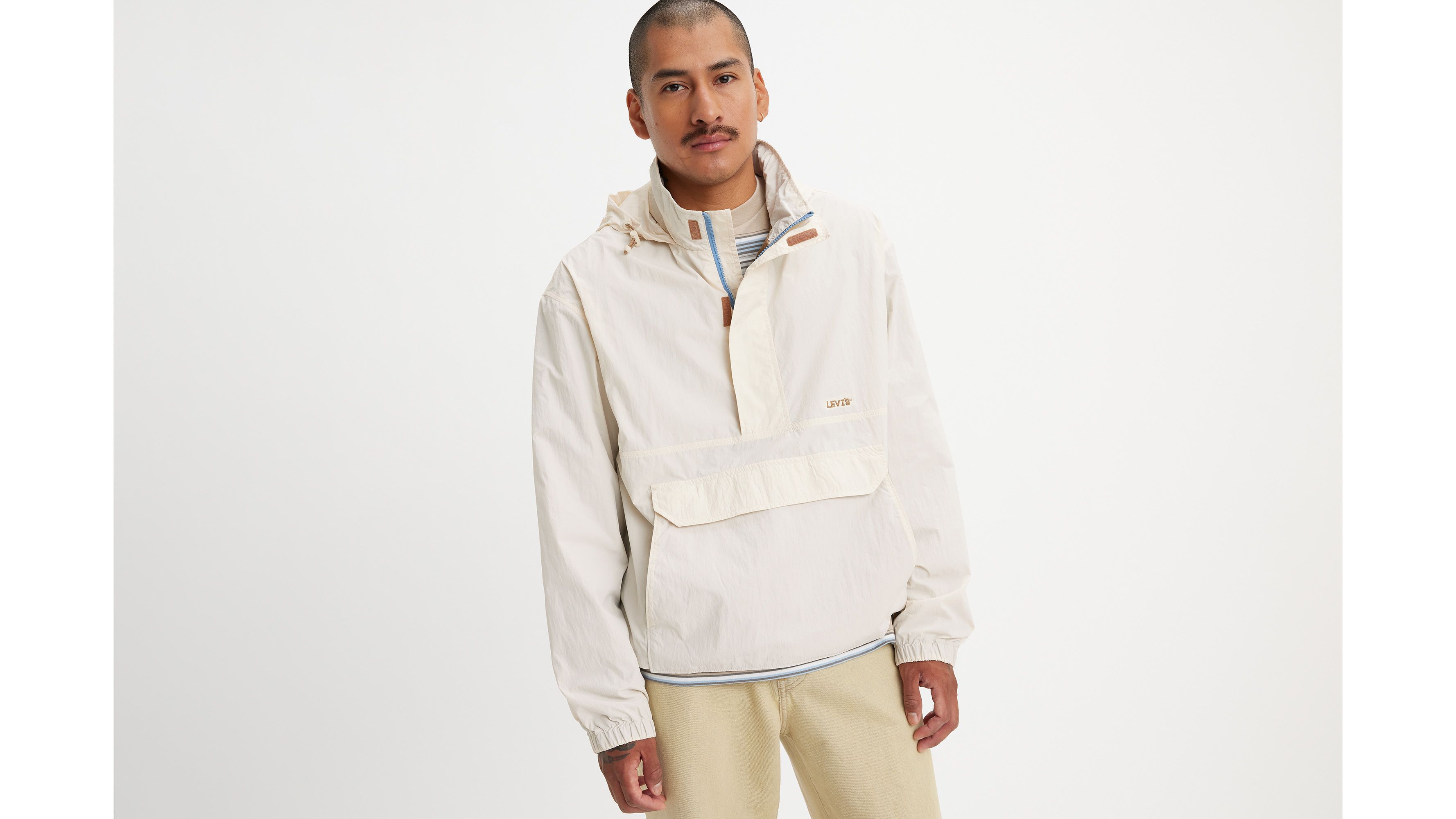 キャンディースリーブアノラック【maddermadder】candy sleeve anorak beige