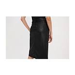 Faux Leather Icon Pencil Skirt 2