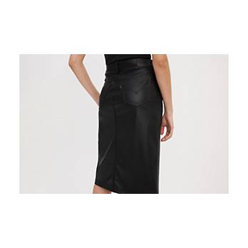 Faux Leather Pencil Skirt 5