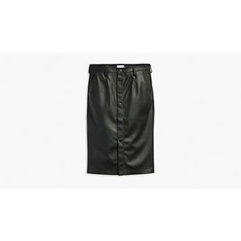 Faux Leather Pencil Skirt 6
