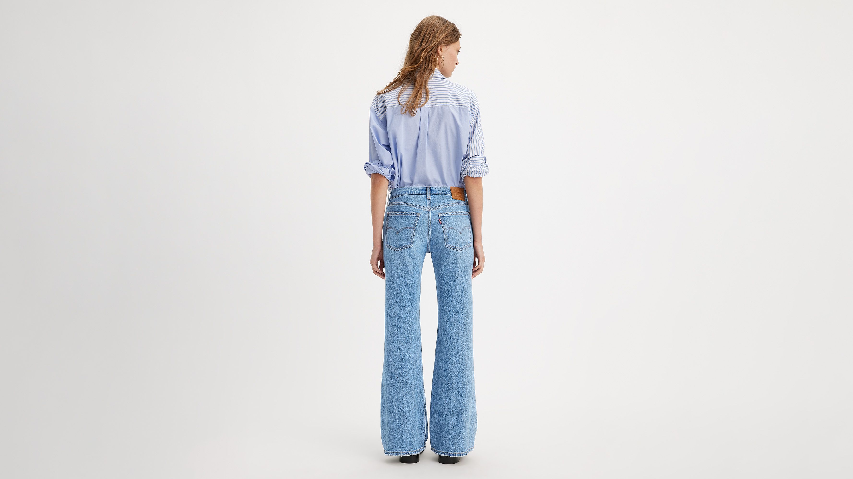 Levi's: Blue Middy Ankle Flare Jeans