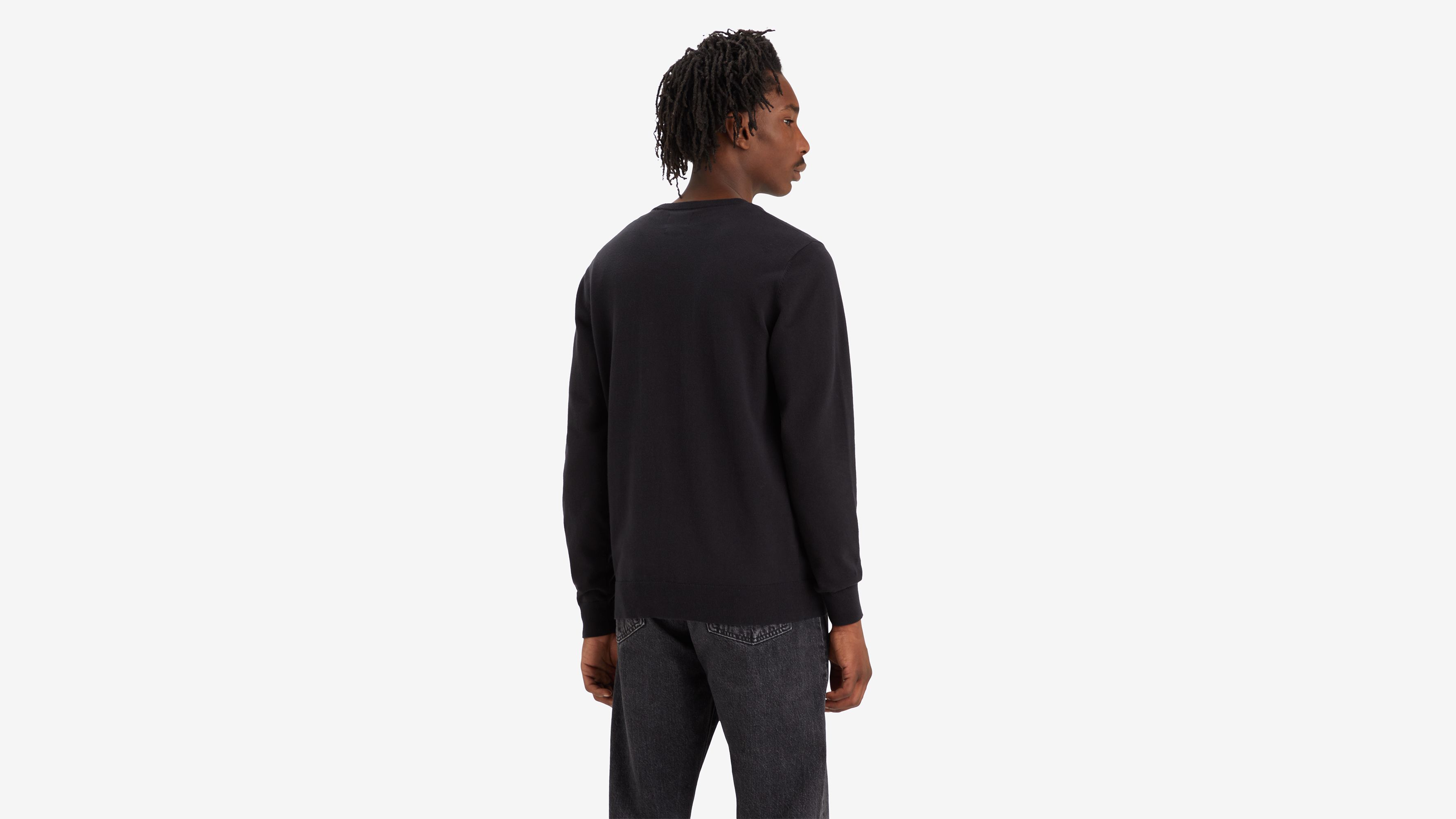 Levi's Lightweight Housemark Logo Sweater In Meteorite
