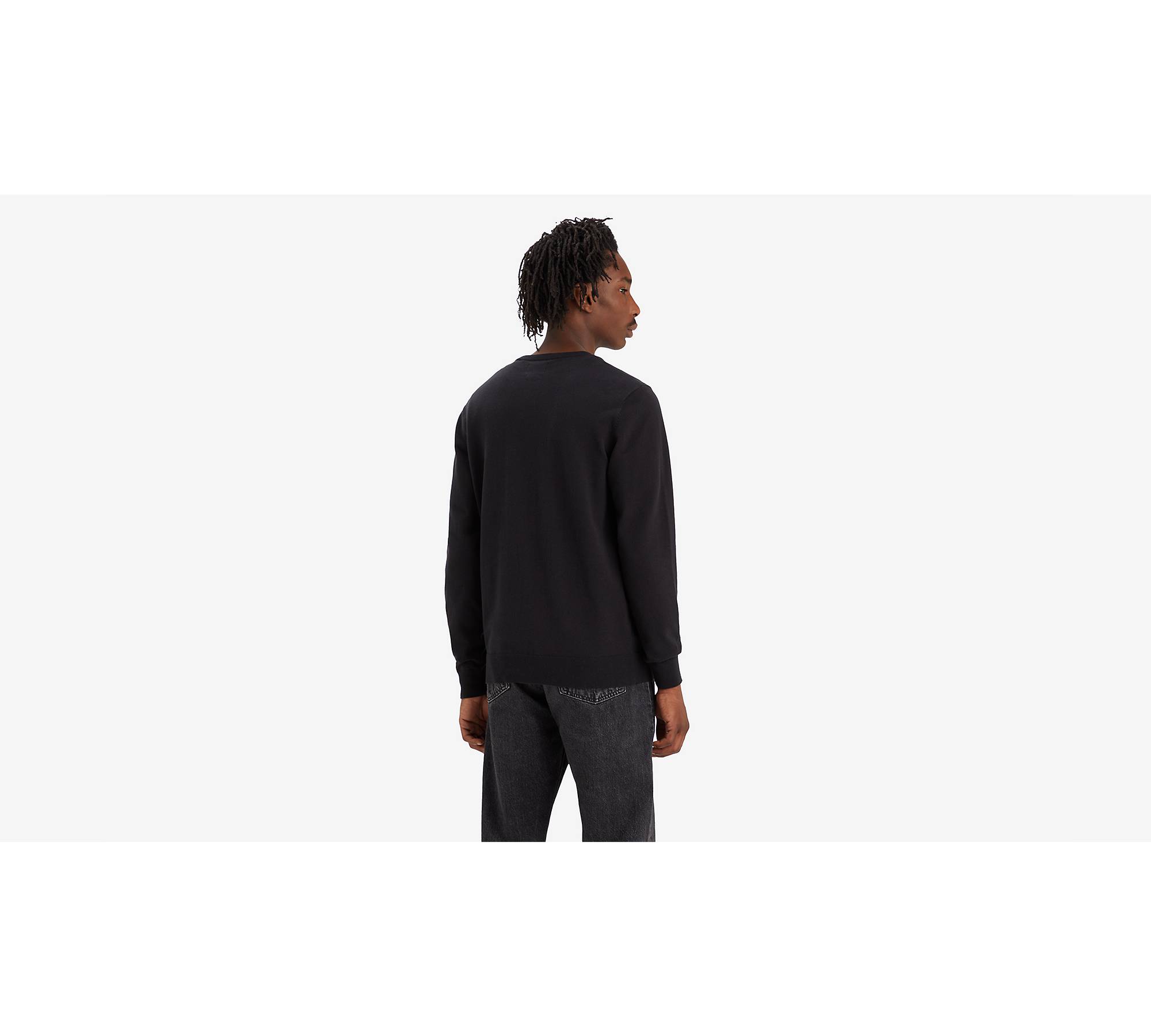 Lightweight Housemark Logo Sweater - Black | Levi's® US