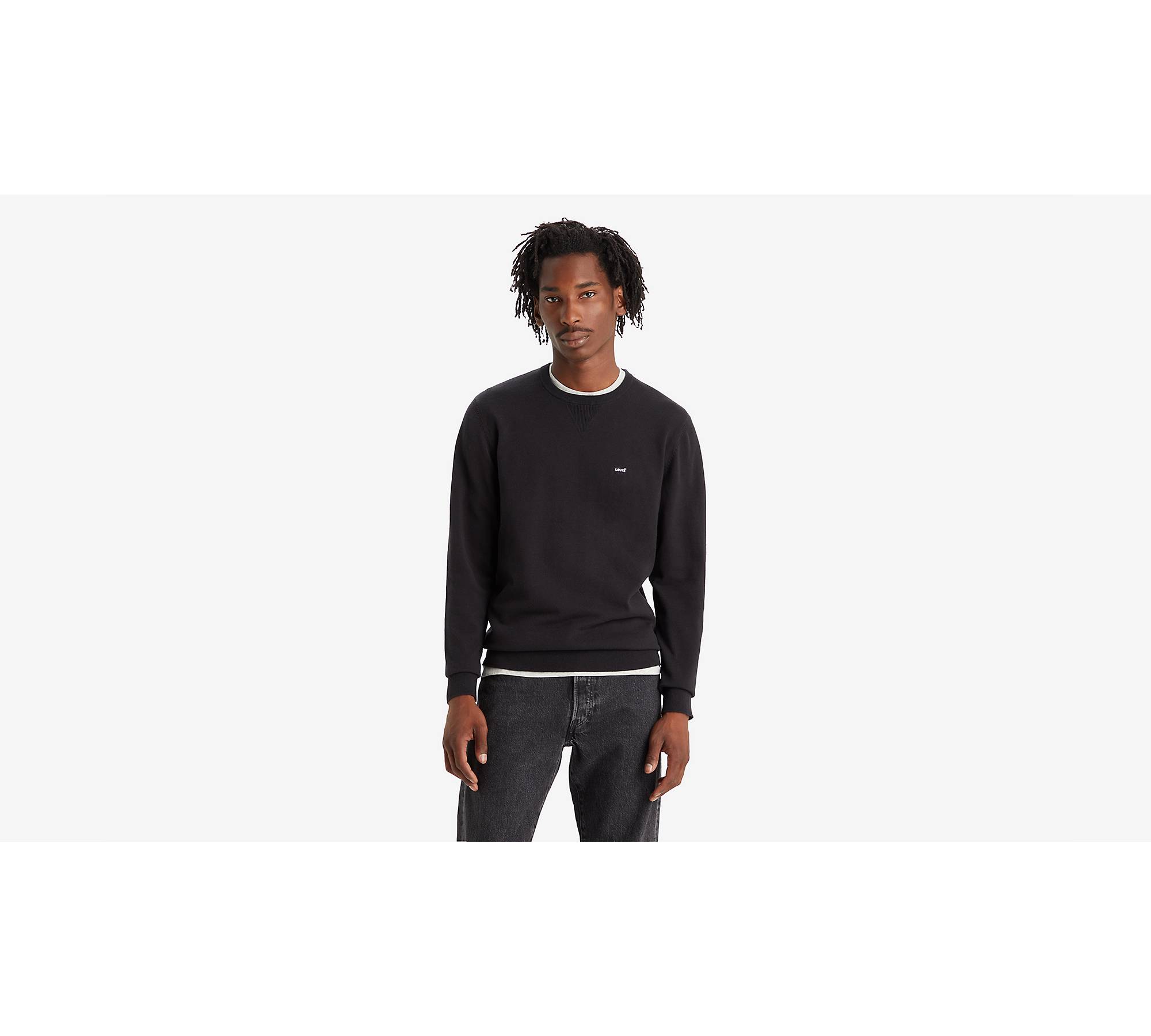 Lightweight Housemark Logo Sweater - Black | Levi's® US
