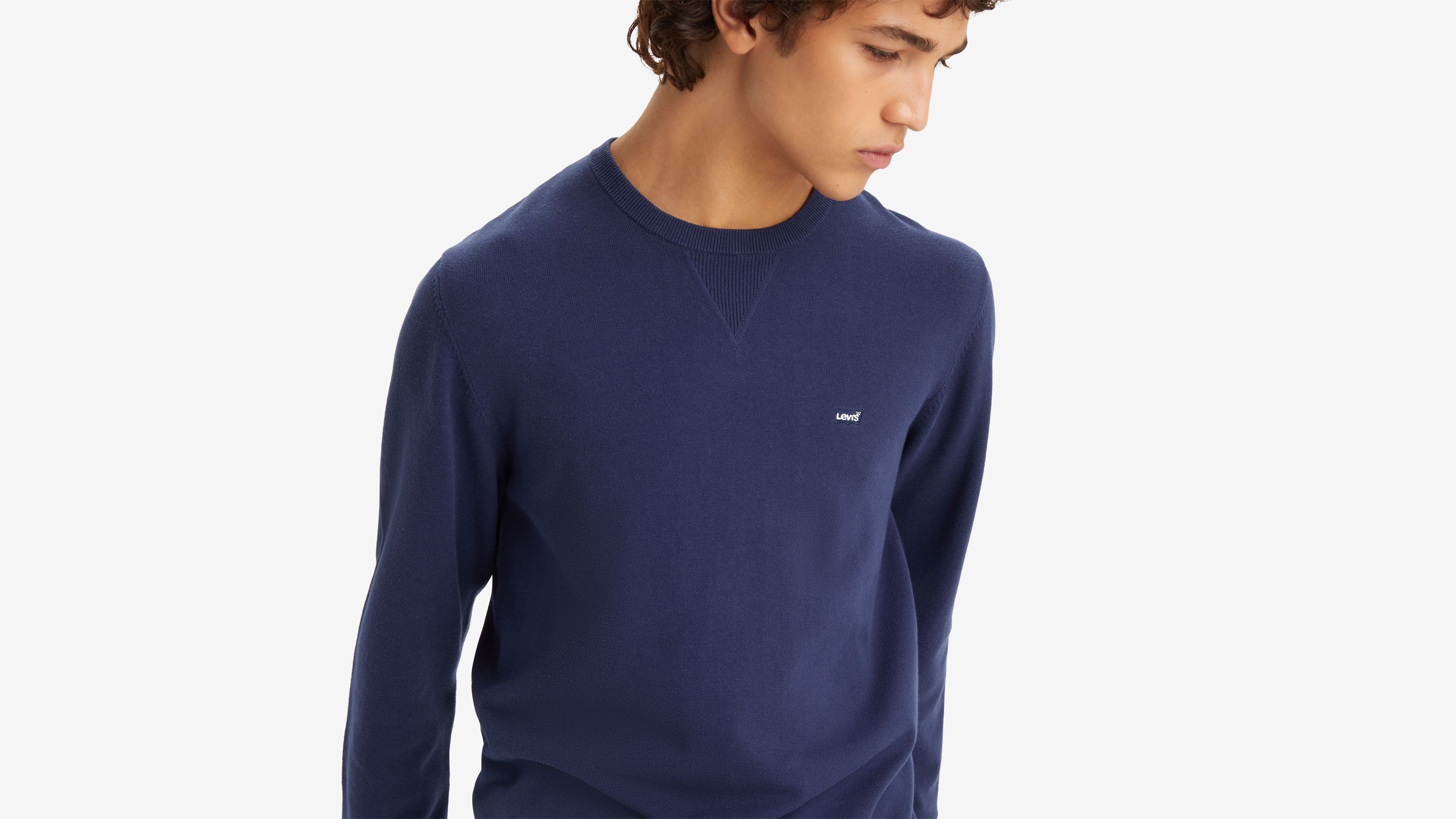 Lightweight Housemark Logo Sweater - Blue | Levi's® US Lightweight Housemark Logo Sweater - Blue | Levi's® US