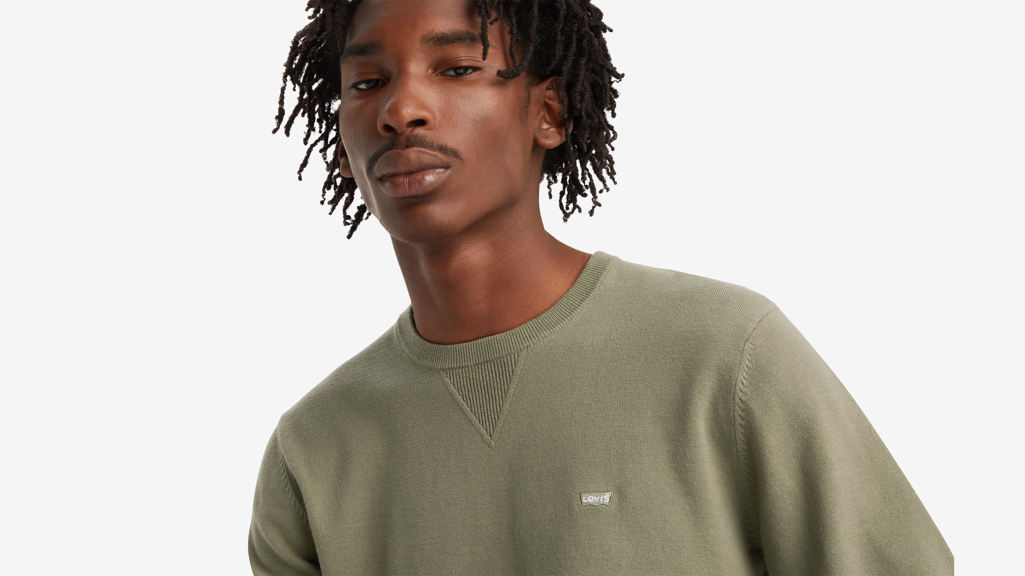 Lightweight Housemark Logo Sweater - Green | Levi's® US