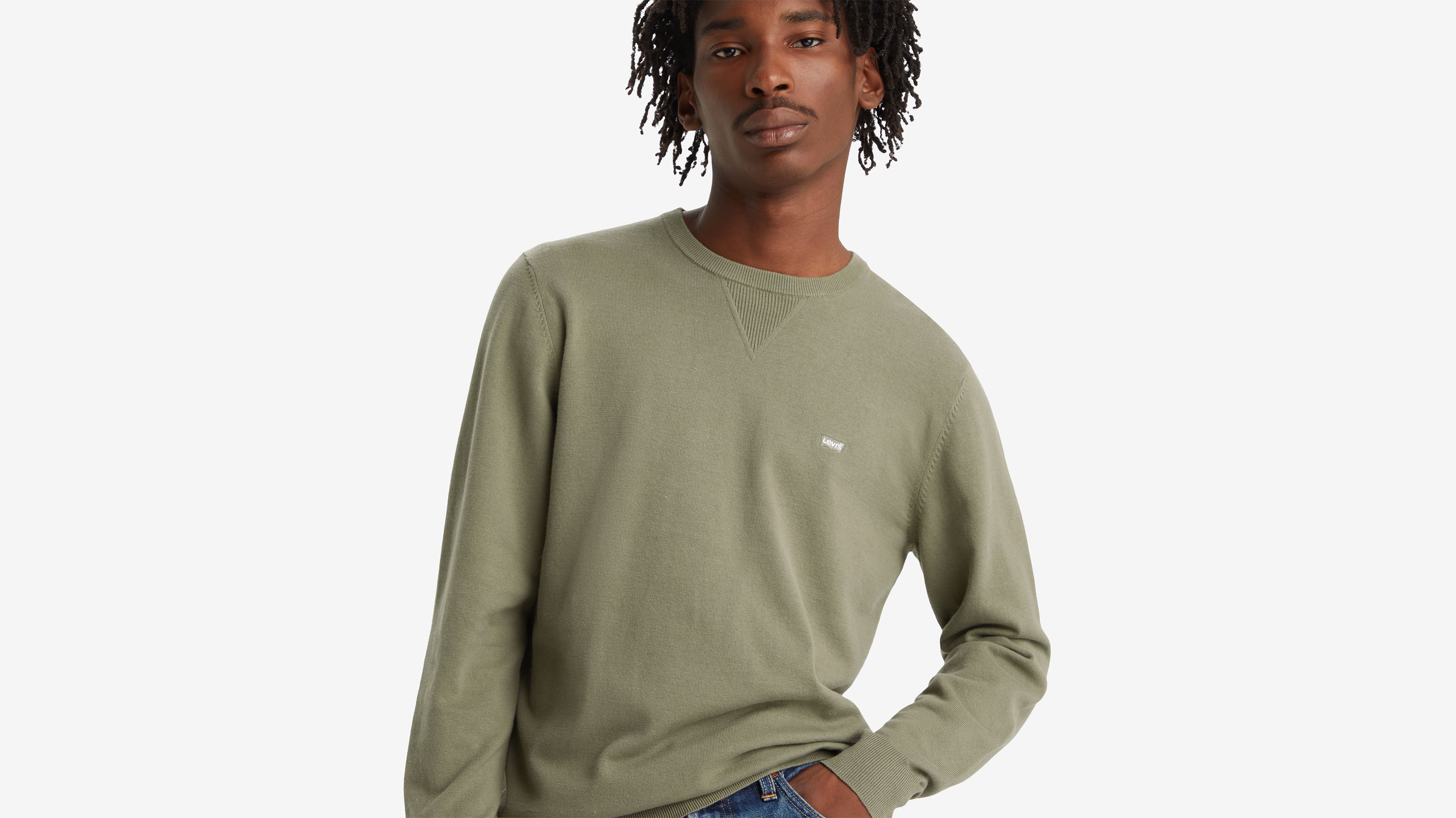 pull over léger housemark neutral / smokey olive