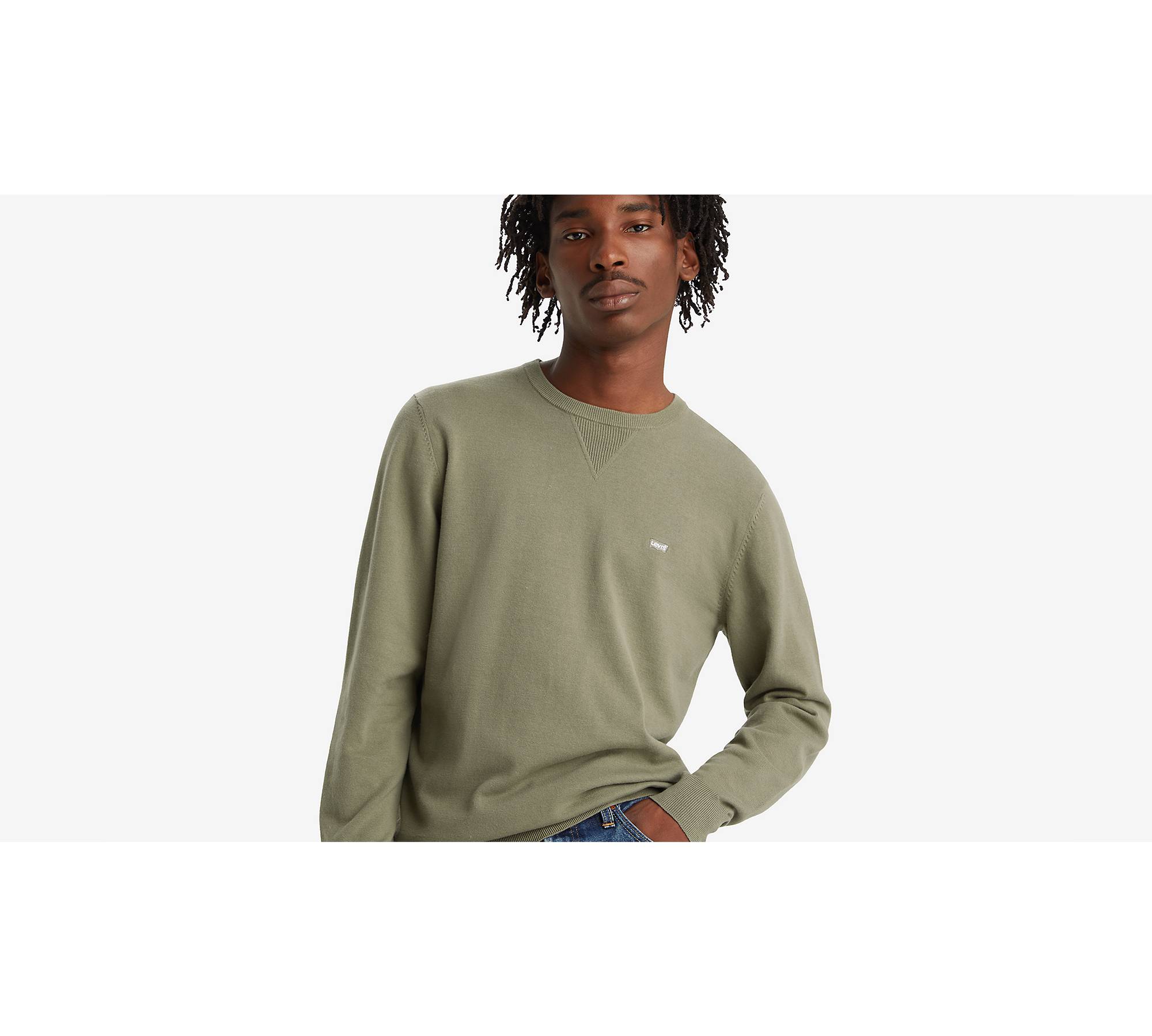 Lightweight Housemark Sweater - Neutral | Levi's® GB