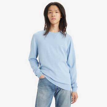 Lightweight Housemark Logo Sweater - Blue | Levi's® US Lightweight Housemark Logo Sweater - Blue | Levi's® US