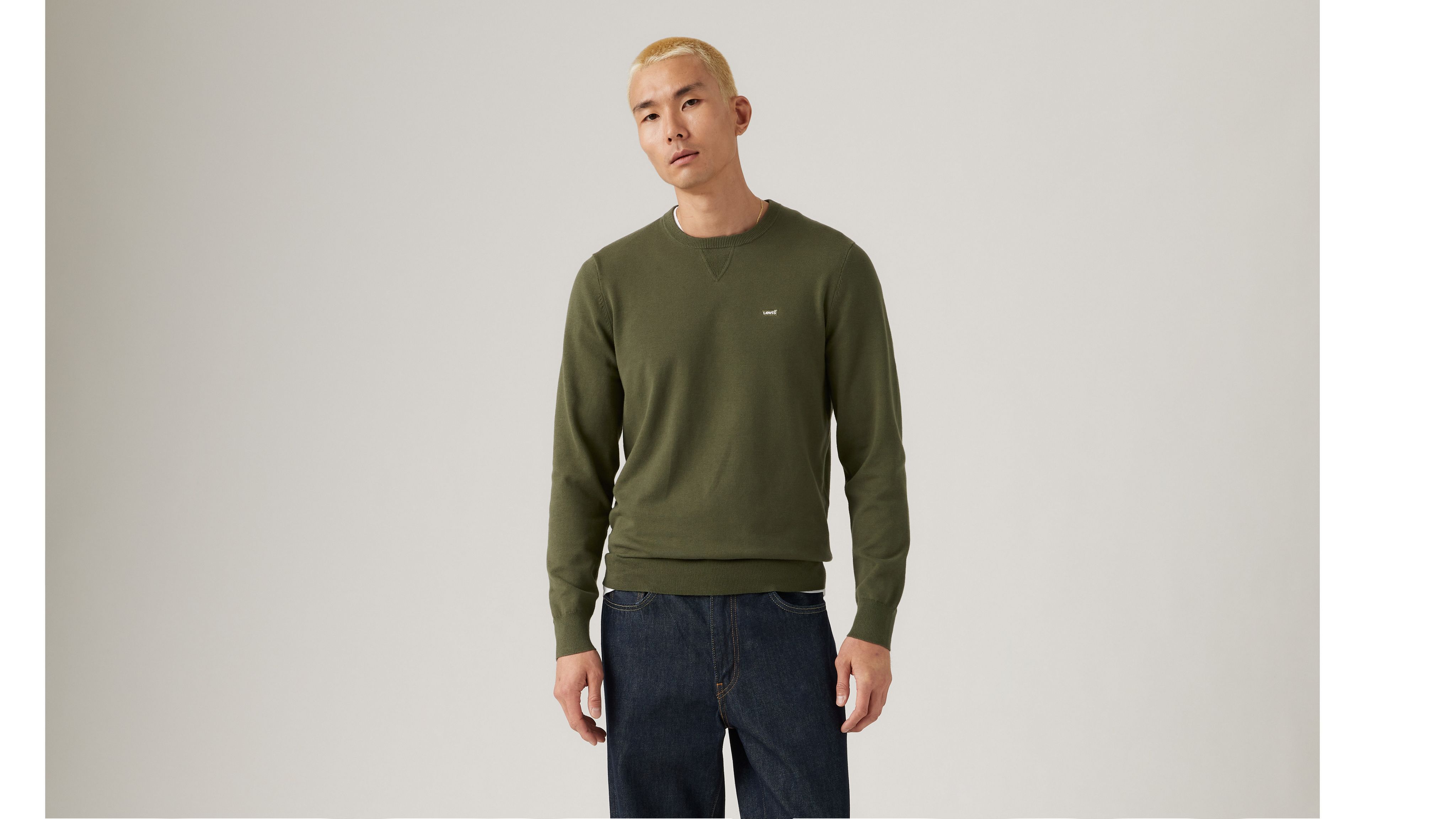 Lightweight Housemark Sweater - Green | Levi's® XK