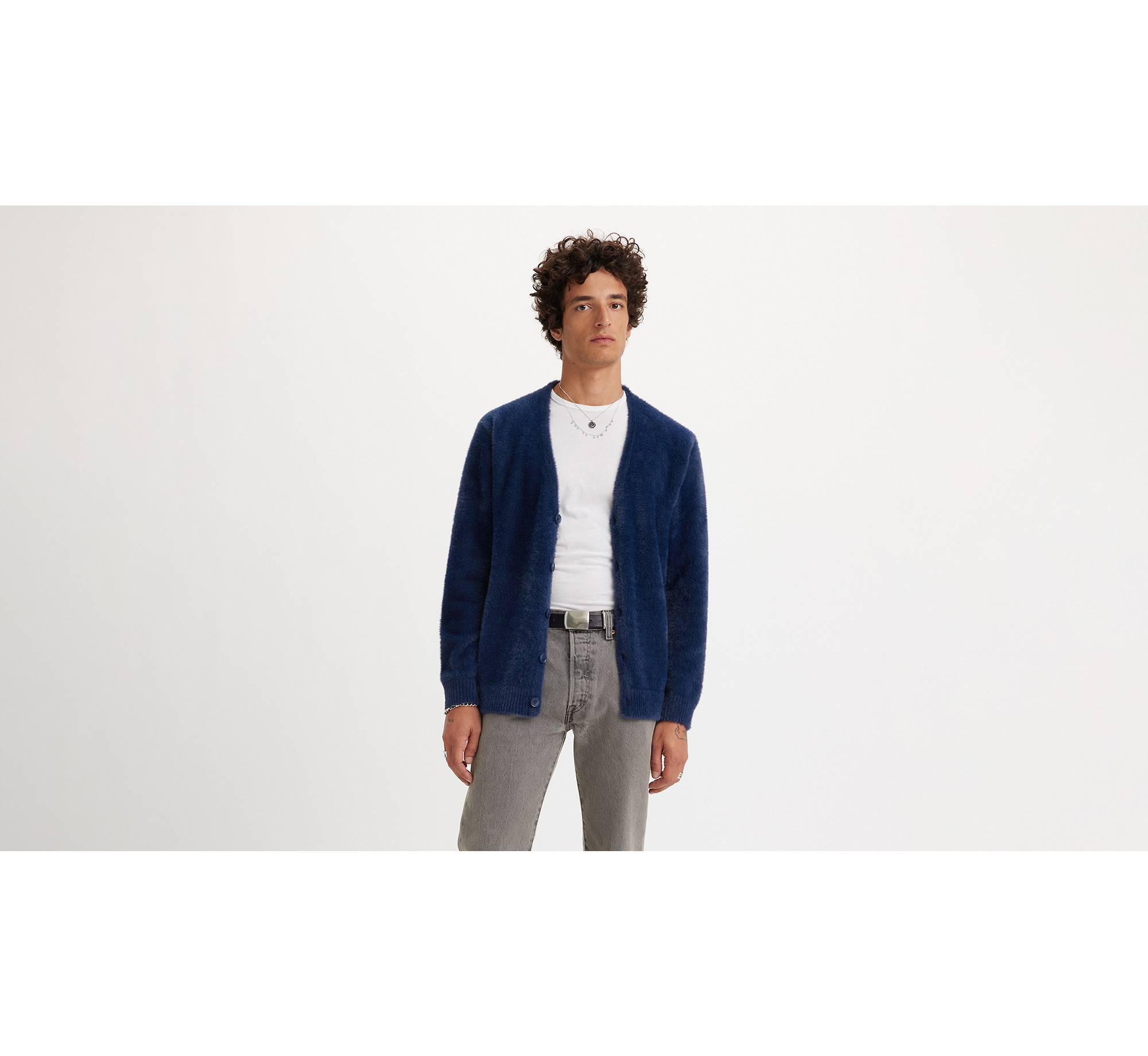 Fluffy Sweater Cardigan - Blue | Levi's® US