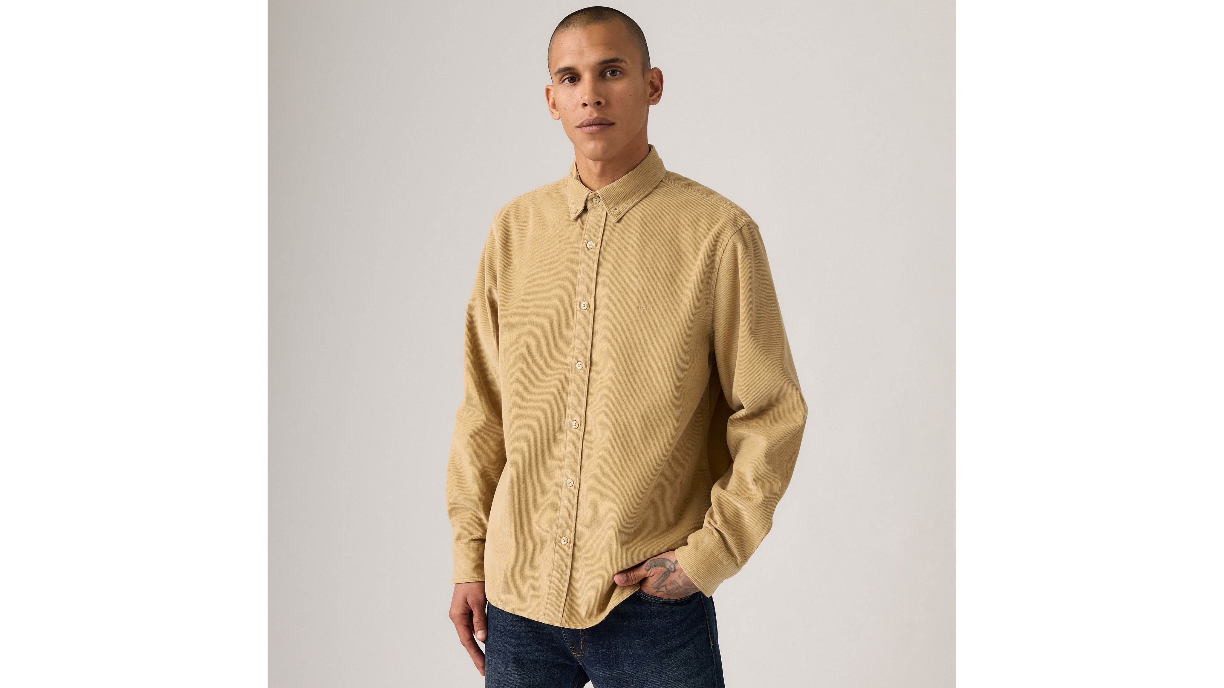 Levi's Authentic Button-down Shirt In Neutral