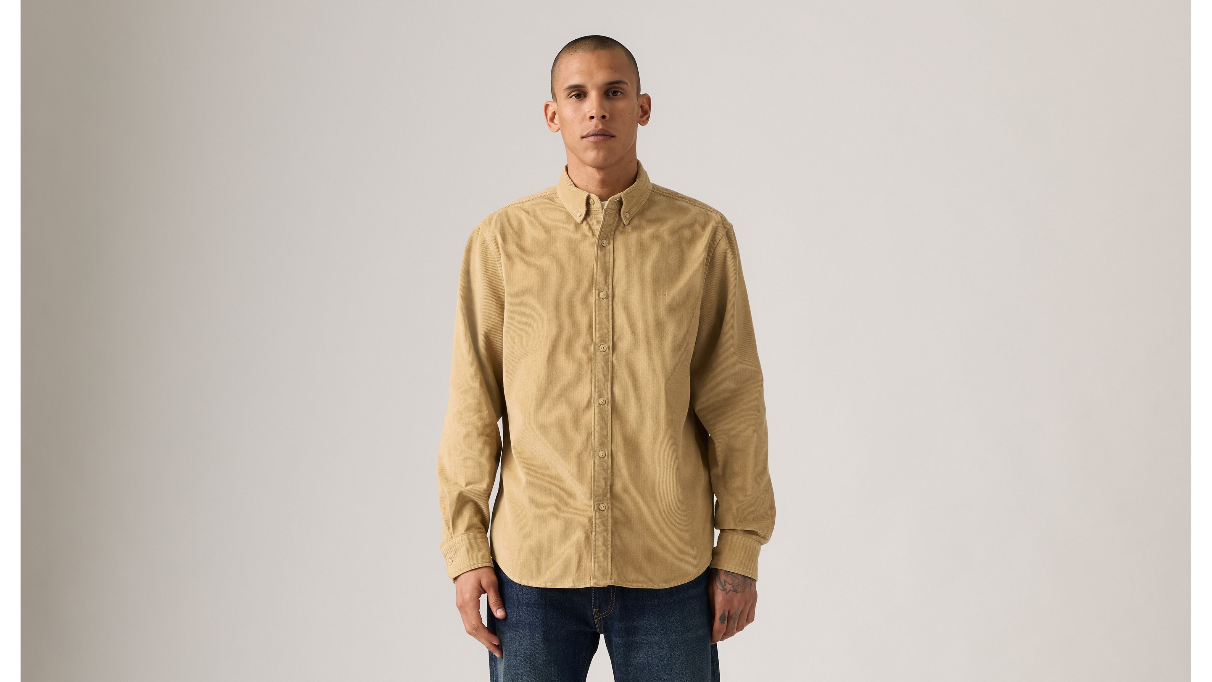Levi's Authentic Button-down Shirt In Neutral